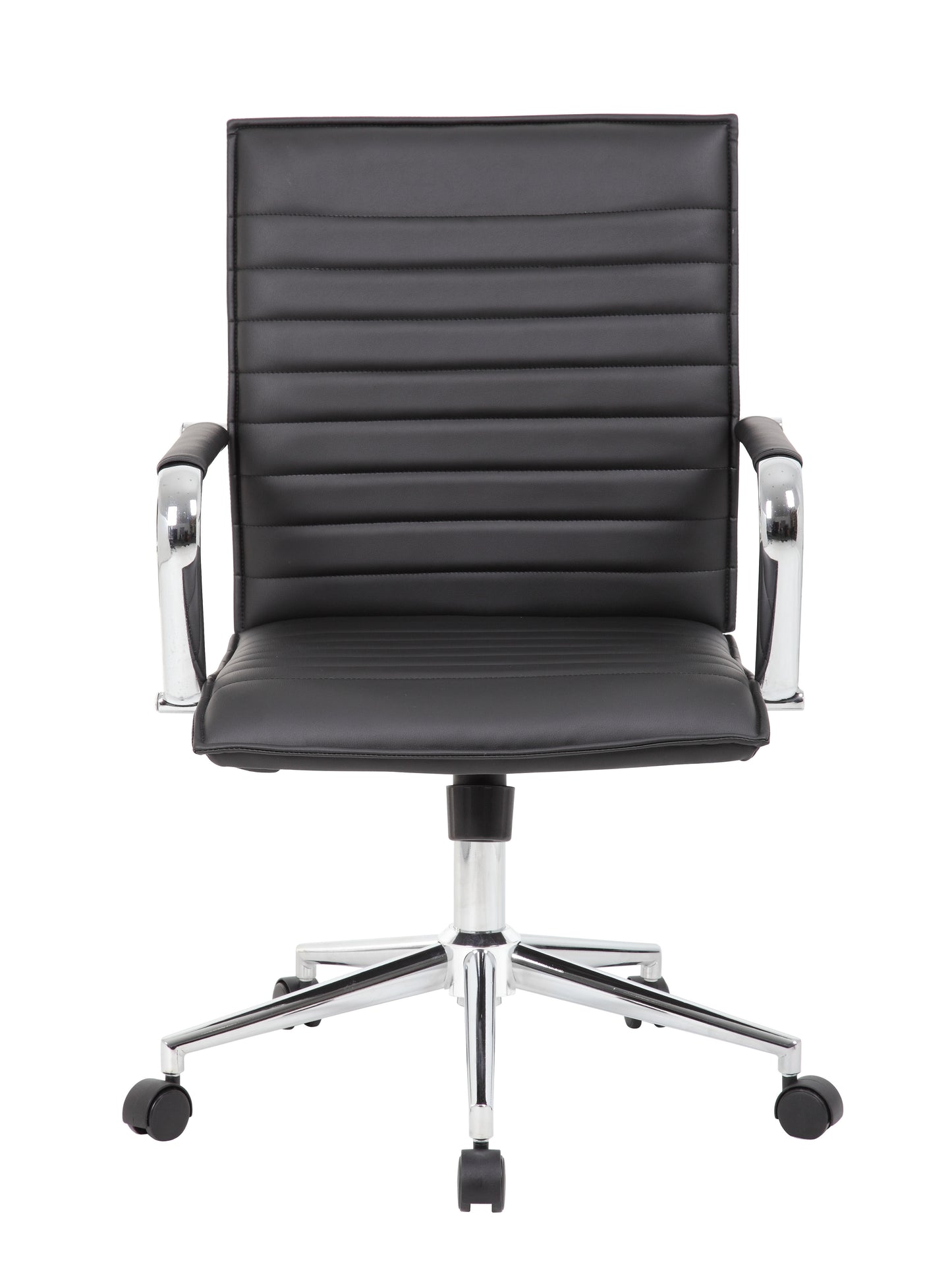 Boss Black Vinyl Hospitality Chair image 6
