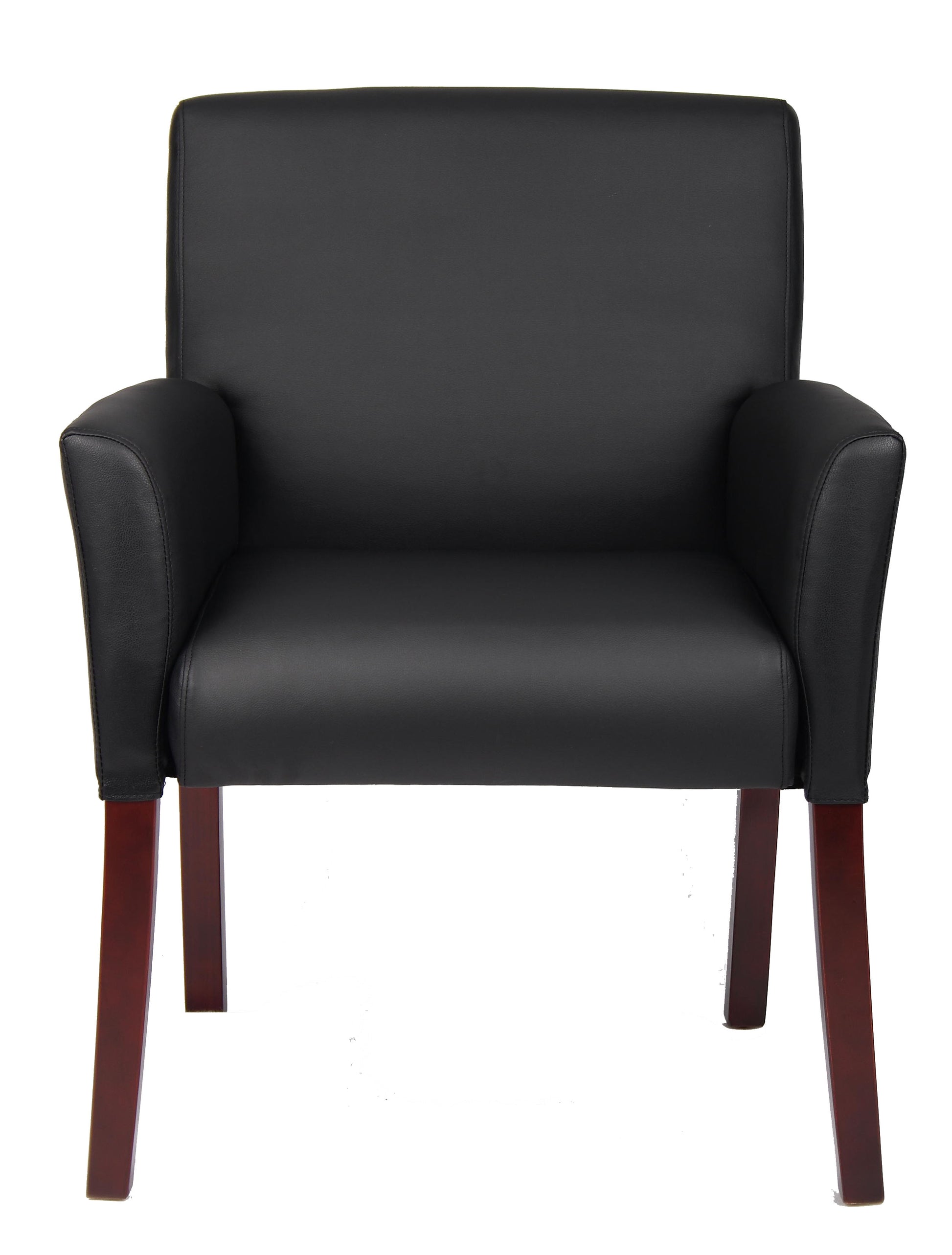 Boss Box Arm guest, accent or dining chair W/Mahogany Finish image 6