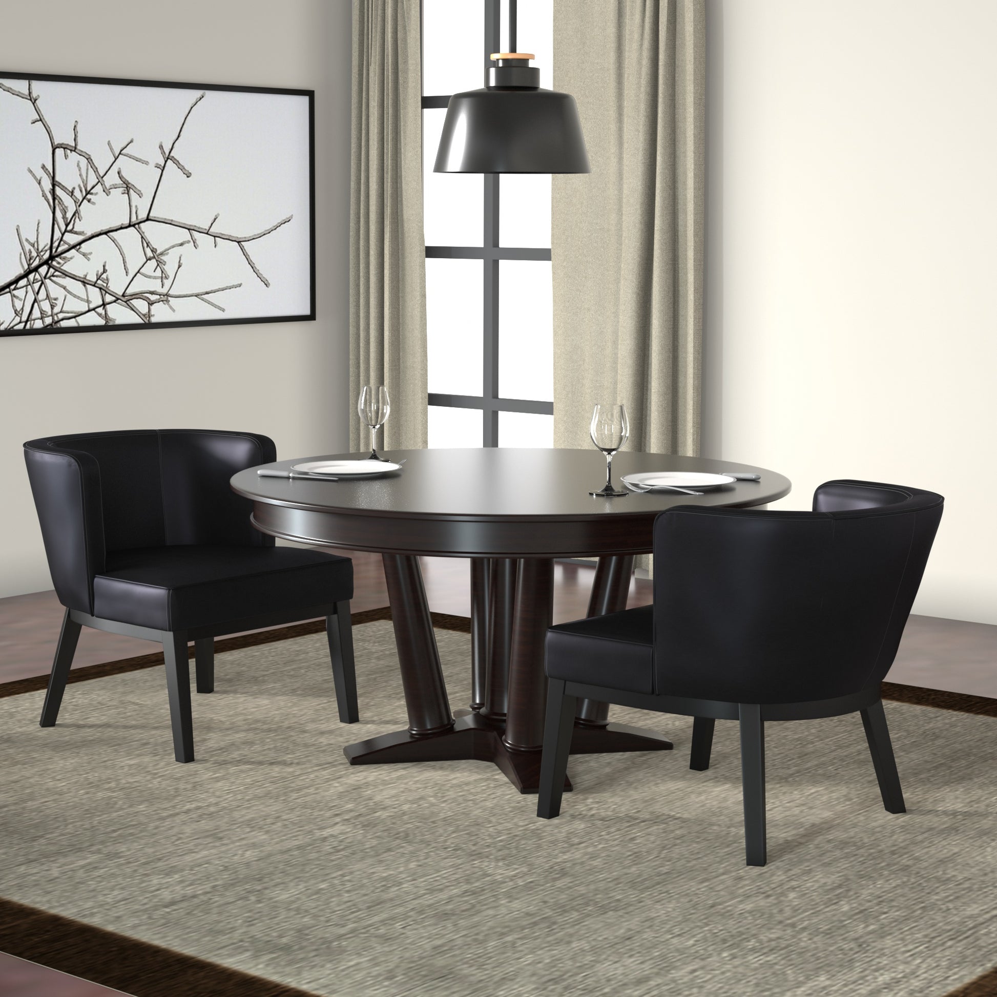 Boss Ava guest, accent or dining chair - Black image 2