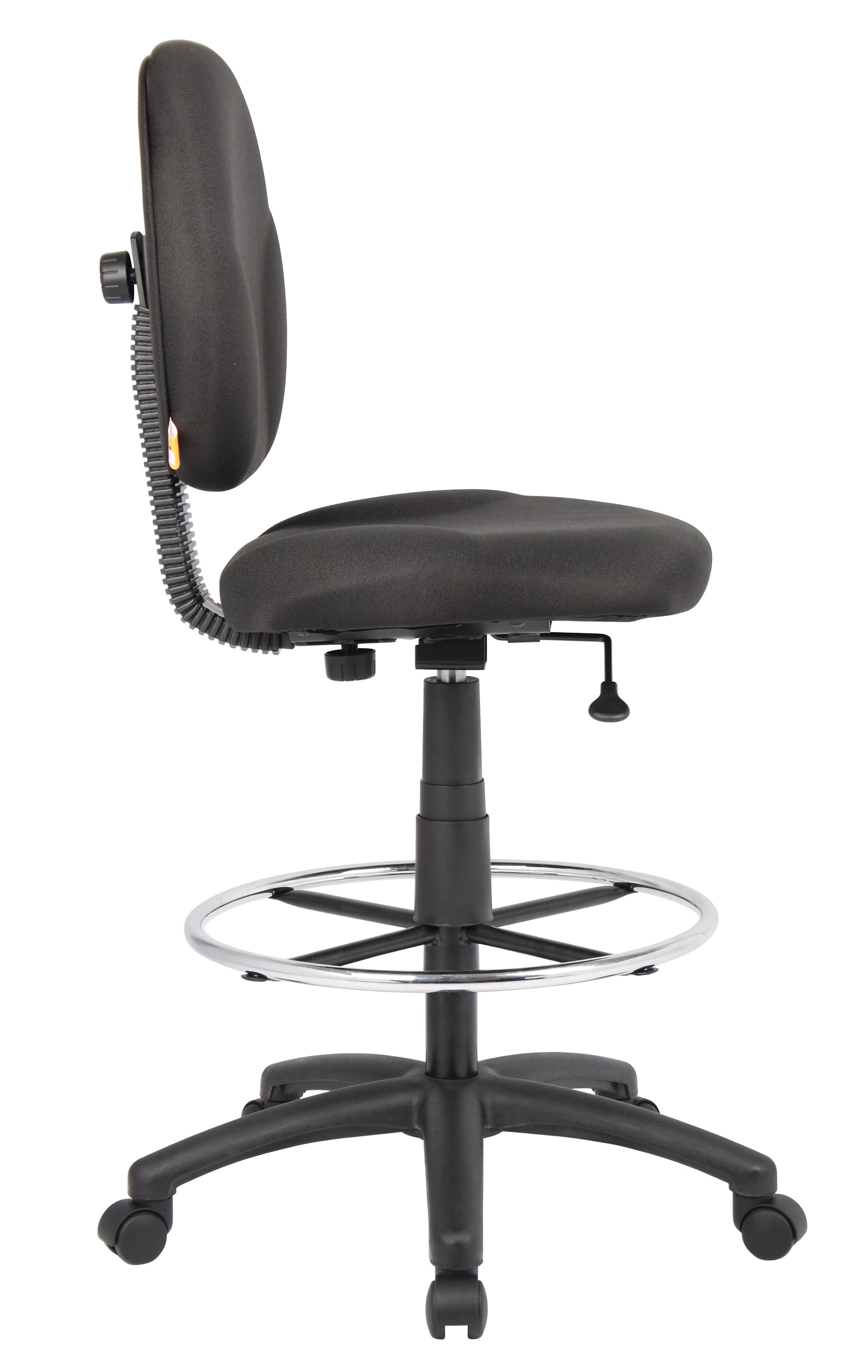 Boss Black Fabric Drafting Stools W/Footring image 7