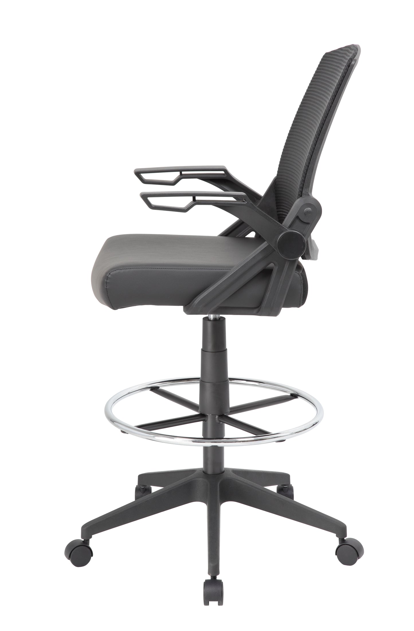 Boss Mesh Drafting Stool w/ Flip Arms image 8