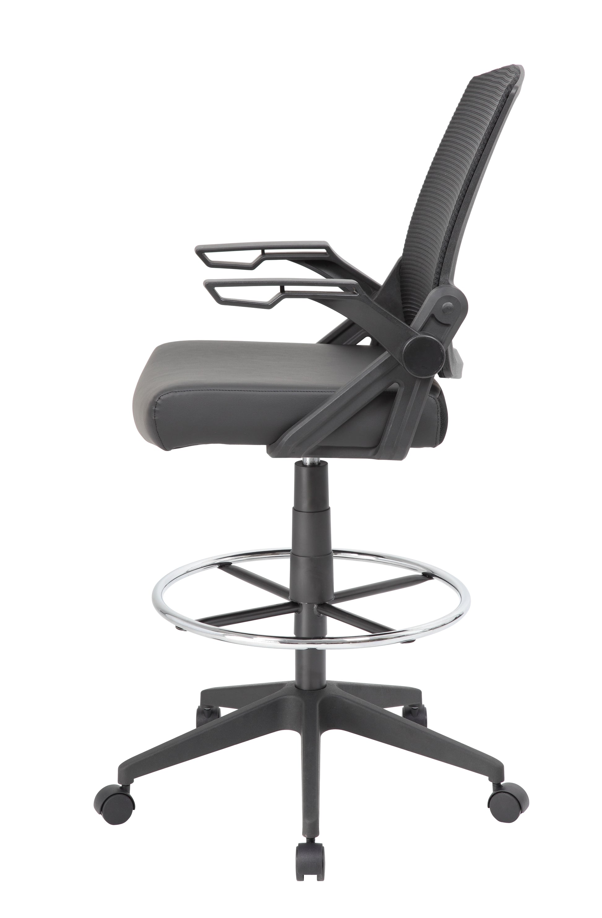 Boss Mesh Drafting Stool w/ Flip Arms image 8