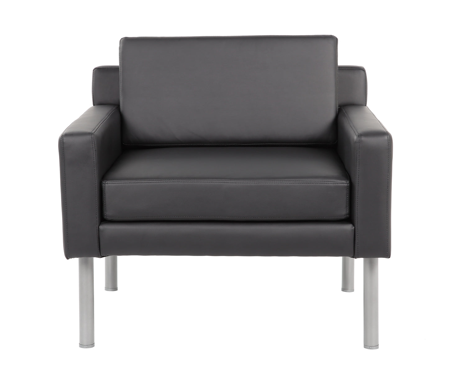 Boss Black Antimicrobial Vinyl Lounge Chair image 8