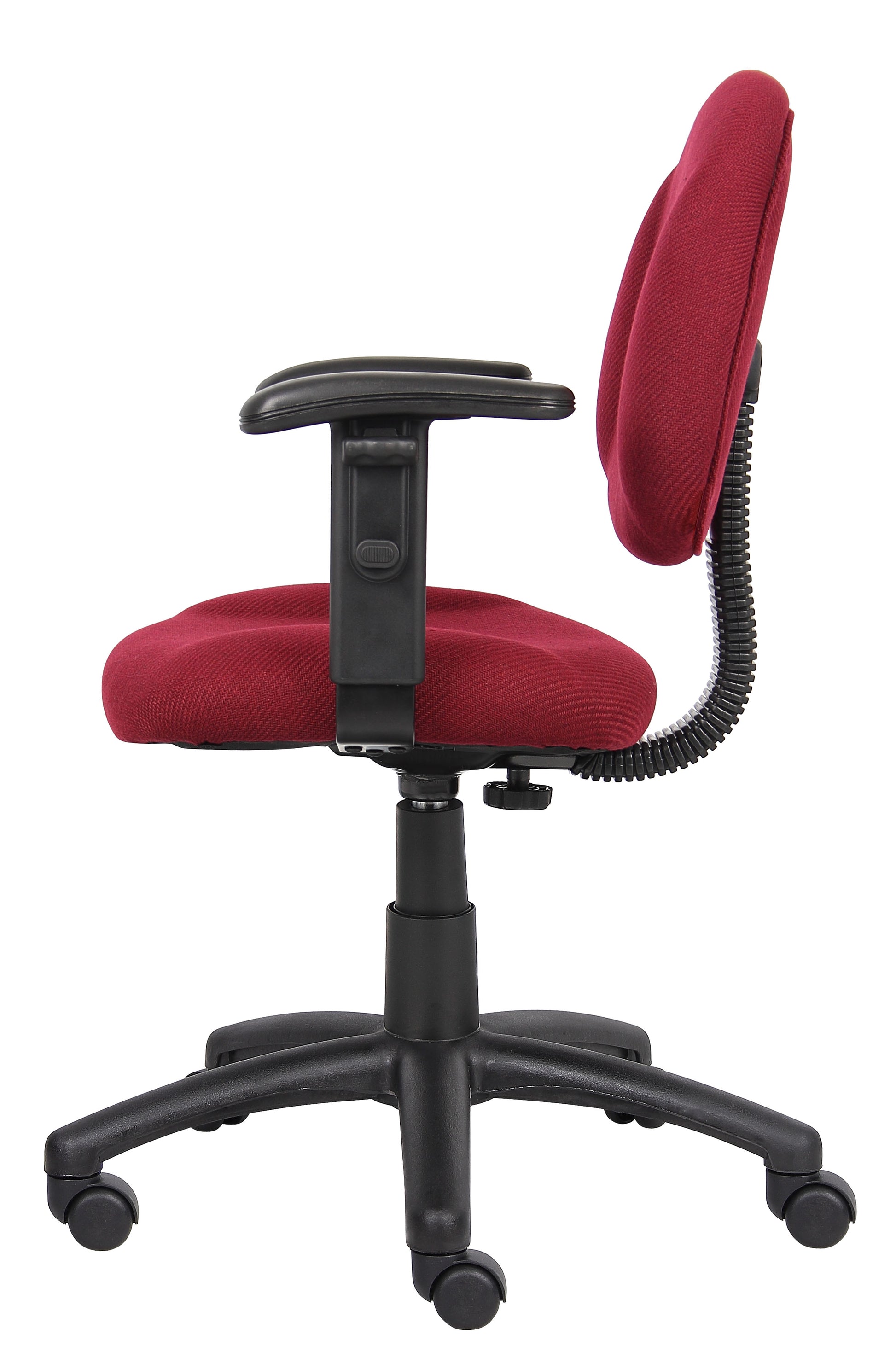 Boss Burgundy  Deluxe Posture Chair W/ Adjustable Arms image 7