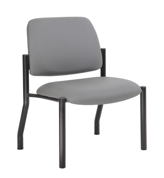 Boss Antimicrobial Armless Guest Chair, 400 lb. weight capacity