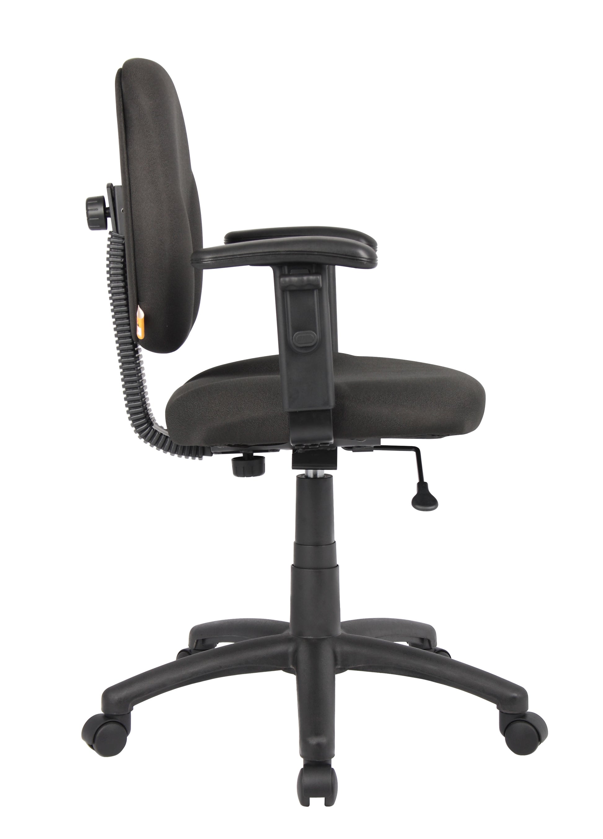 Boss Diamond Task Chair In Black W/ Adjustable Arms image 8