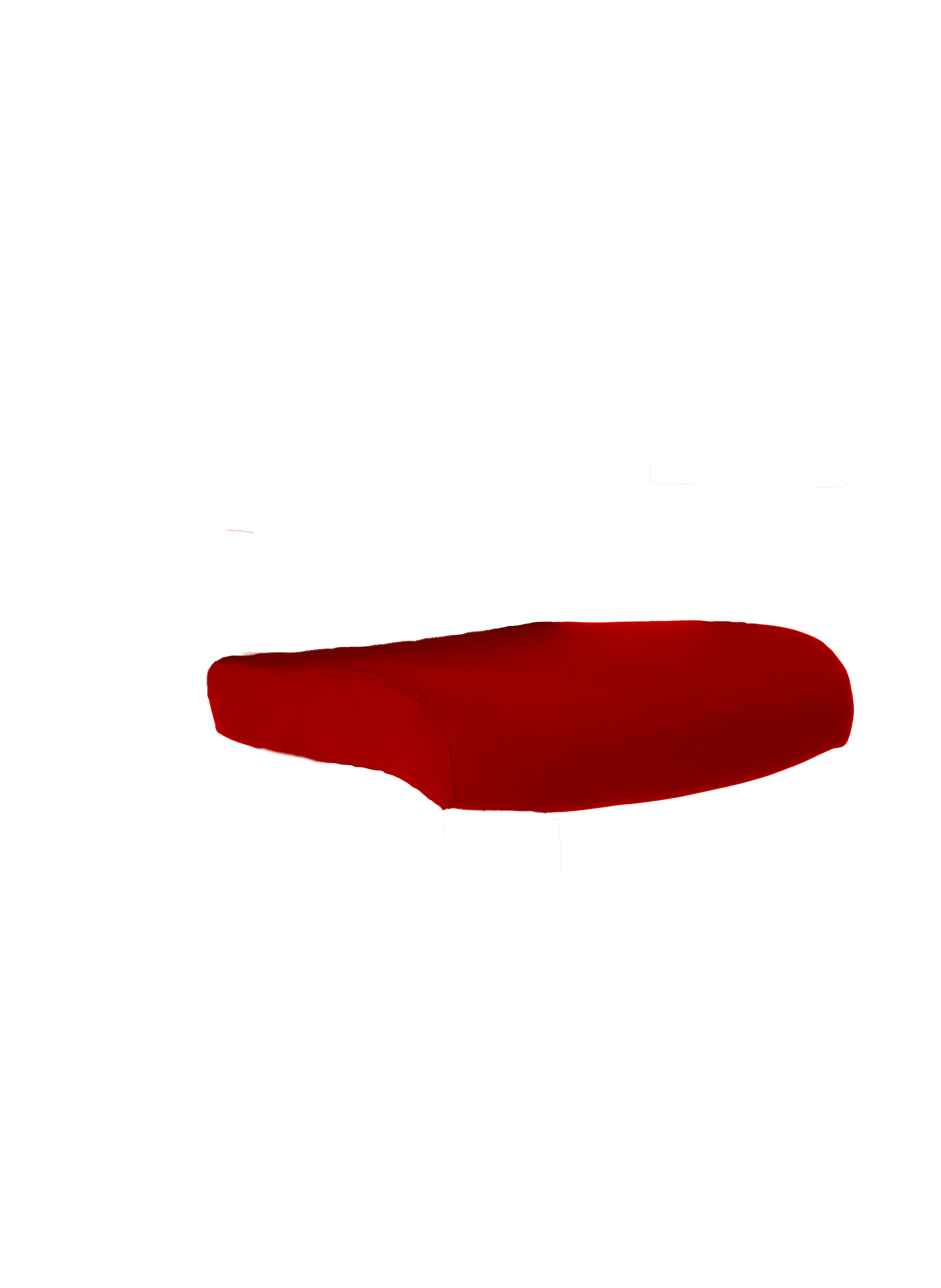 Mesh fabric seat cover, Red