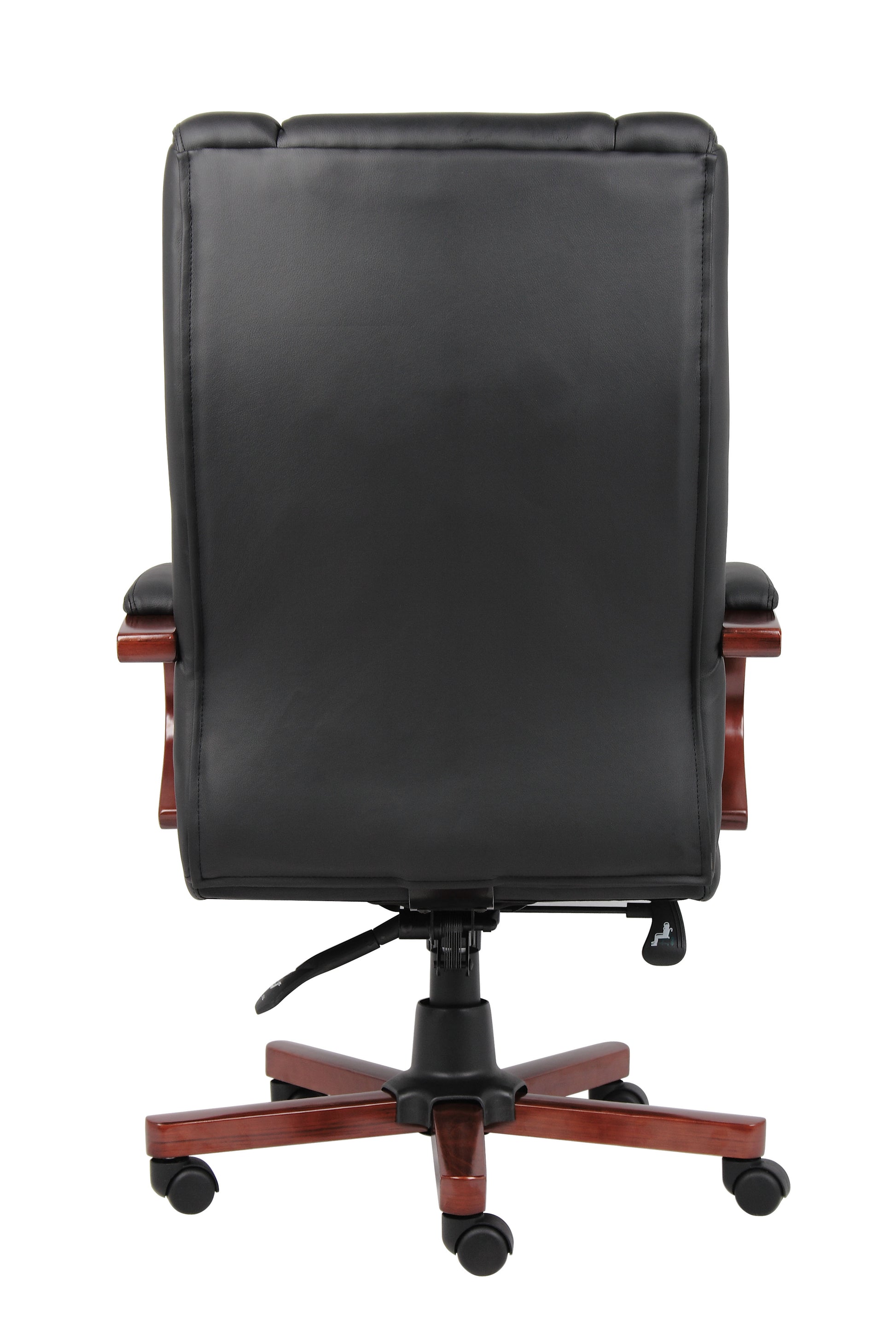 Boss High Back Executive Wood Finished Chair, Cherry image 5