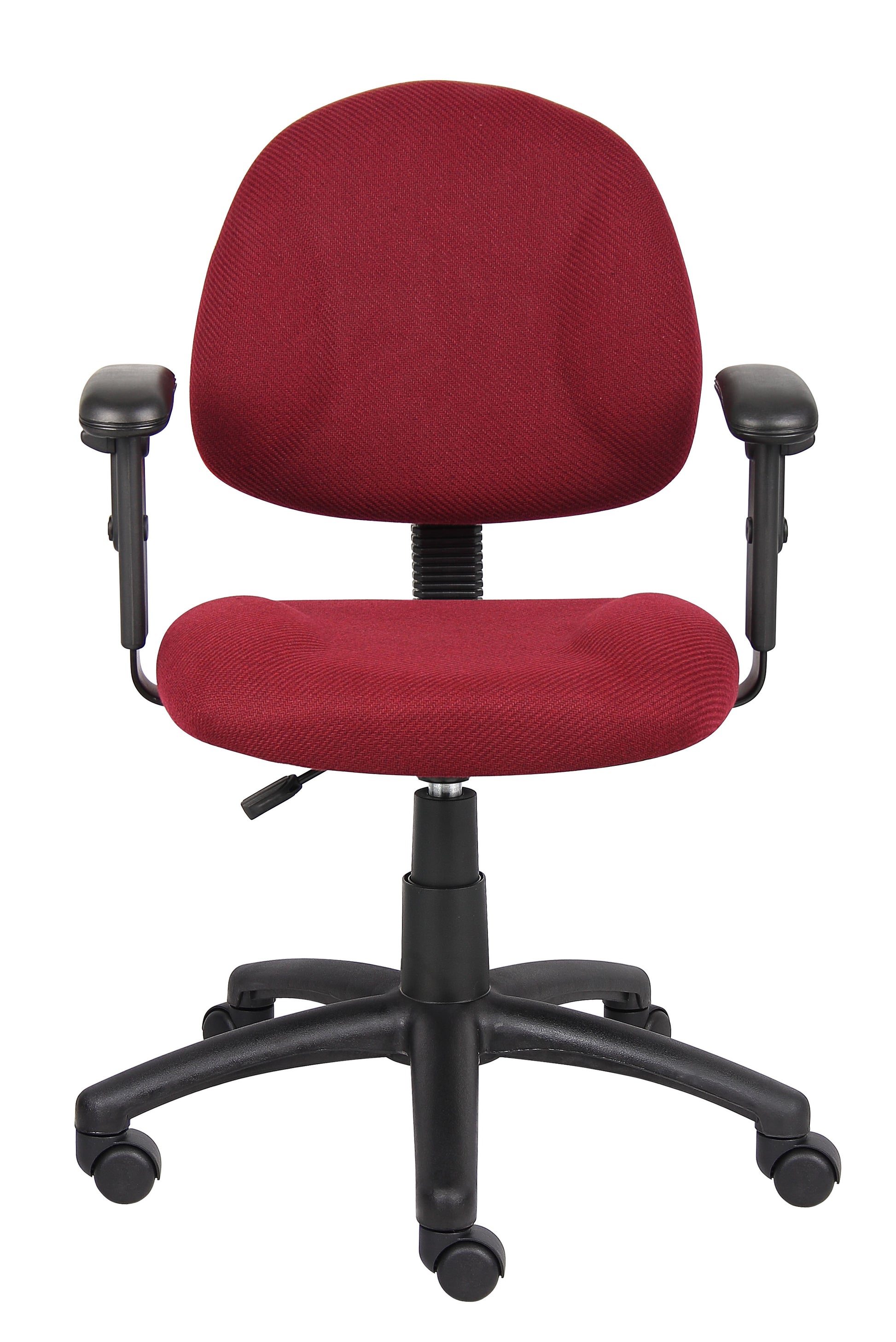 Boss Burgundy  Deluxe Posture Chair W/ Adjustable Arms image 6