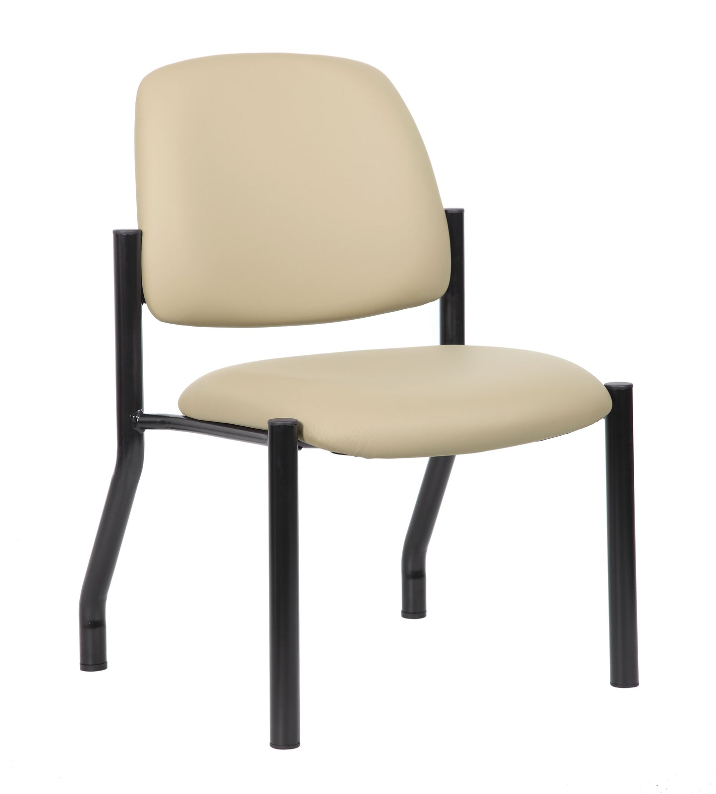 Boss Antimicrobial Armless Guest Chair, 300 lb. weight capacity