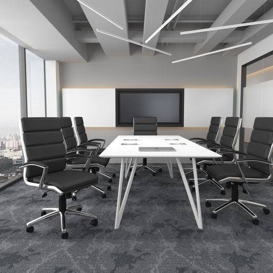 Boss Executive CaressoftPlus Chair with Metal Chrome Finish image 2