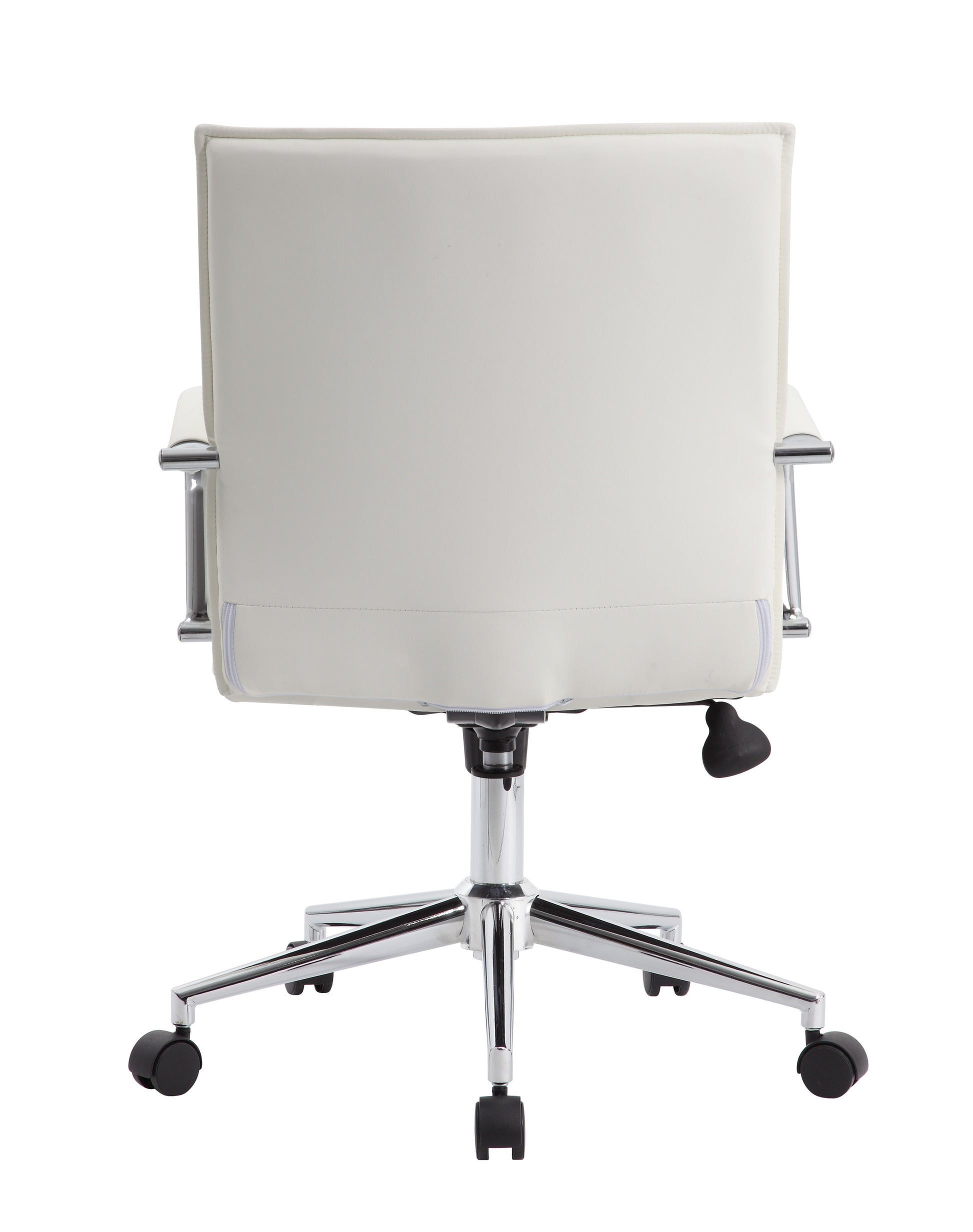Boss White Vinyl Hospitality Chair image 7
