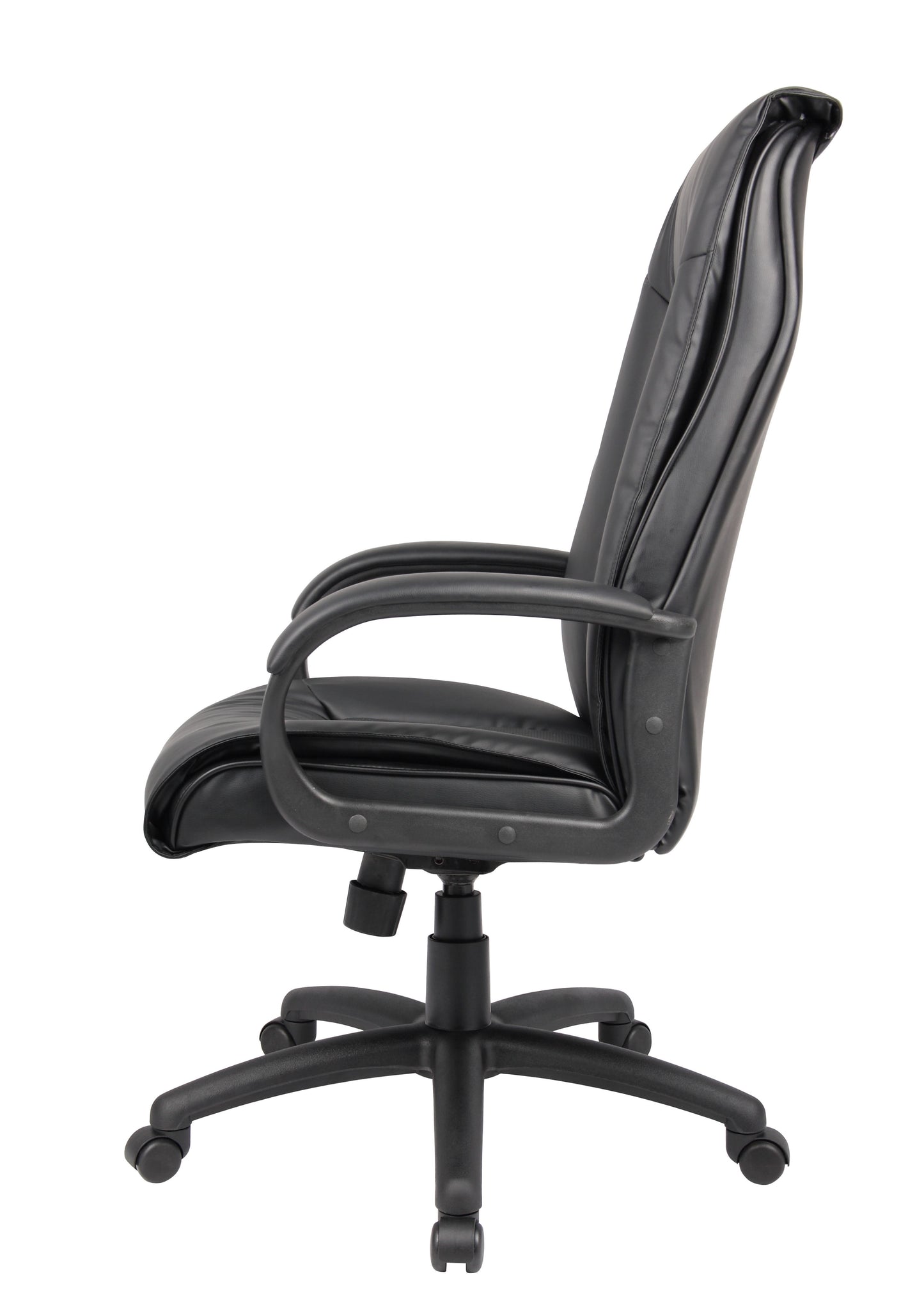 Boss Executive Leather Plus Chair W/Padded Arm image 8