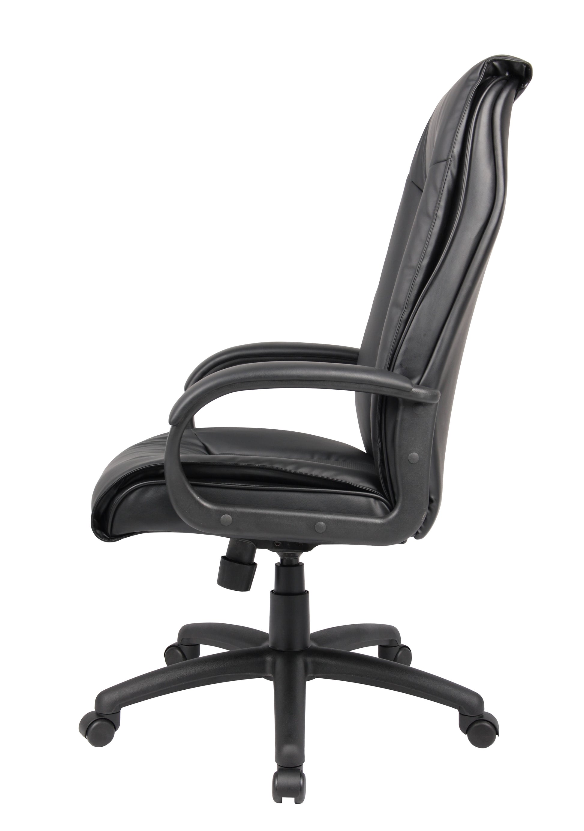 Boss Executive Leather Plus Chair W/Padded Arm image 8