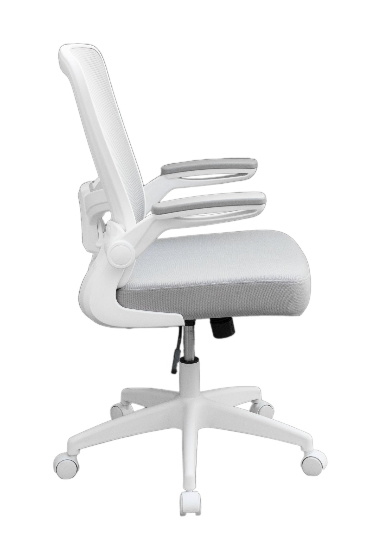 Boss Grey Mesh, Flip Arm, Task Chair, White Frame image 6