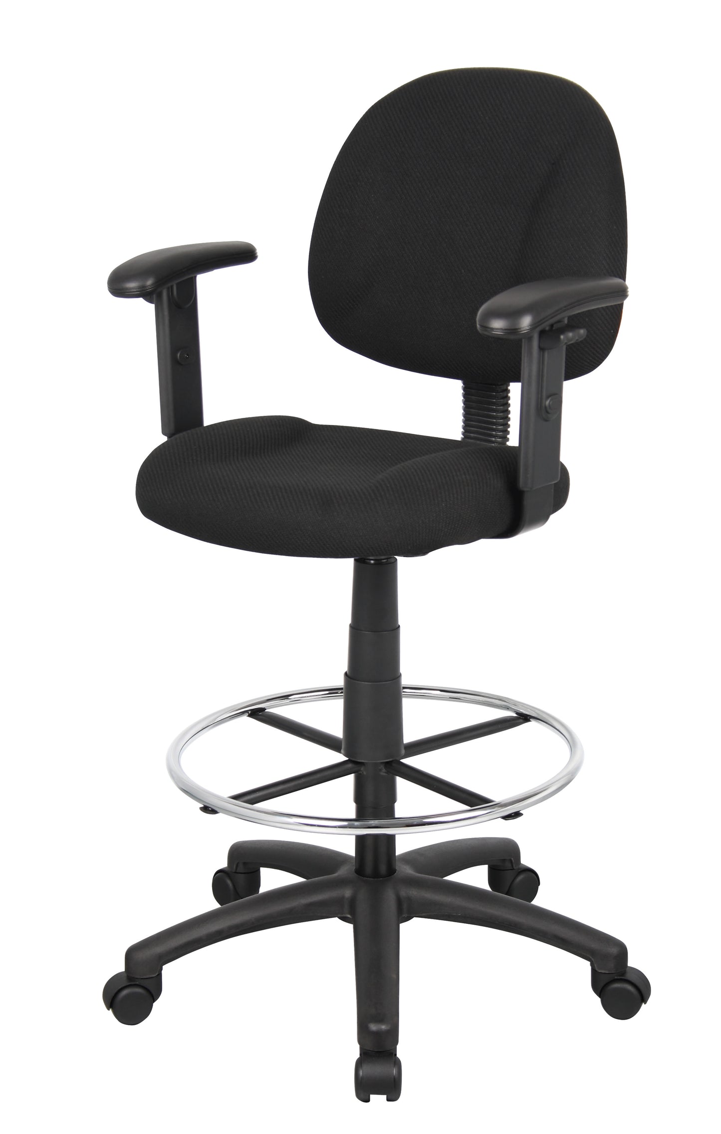 Boss Drafting Stool (B315-Bk) W/Footring And Adjustable Arms image 6