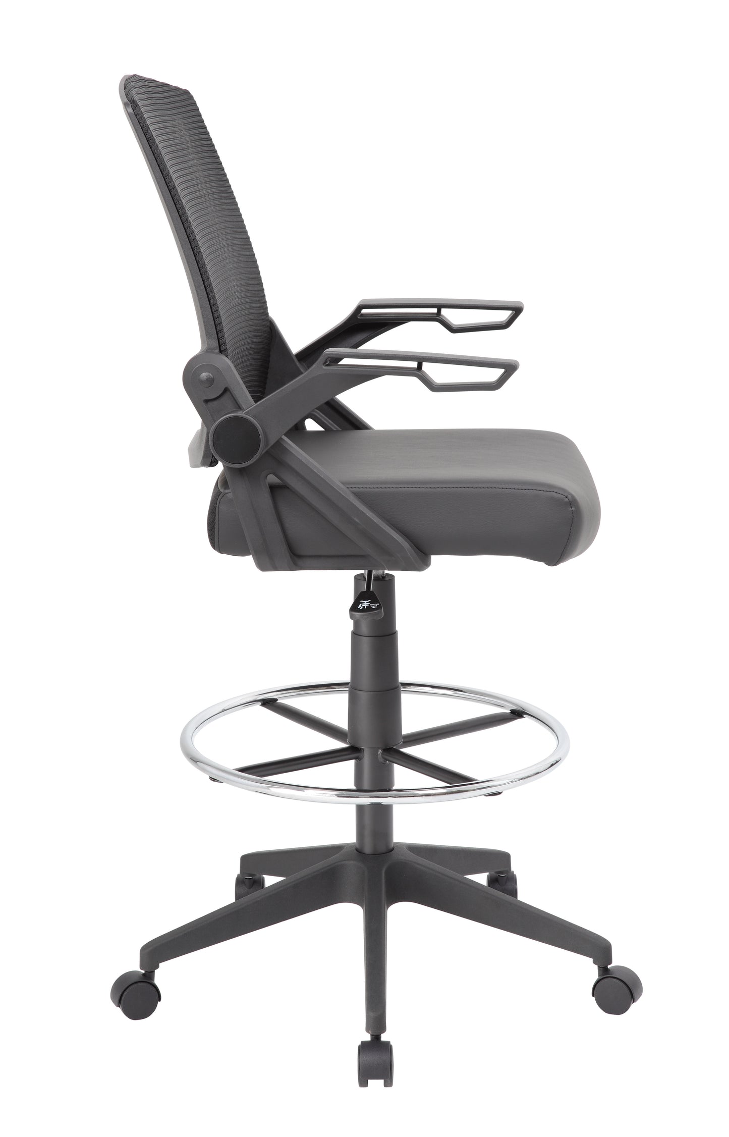 Boss Mesh Drafting Stool w/ Flip Arms image 7