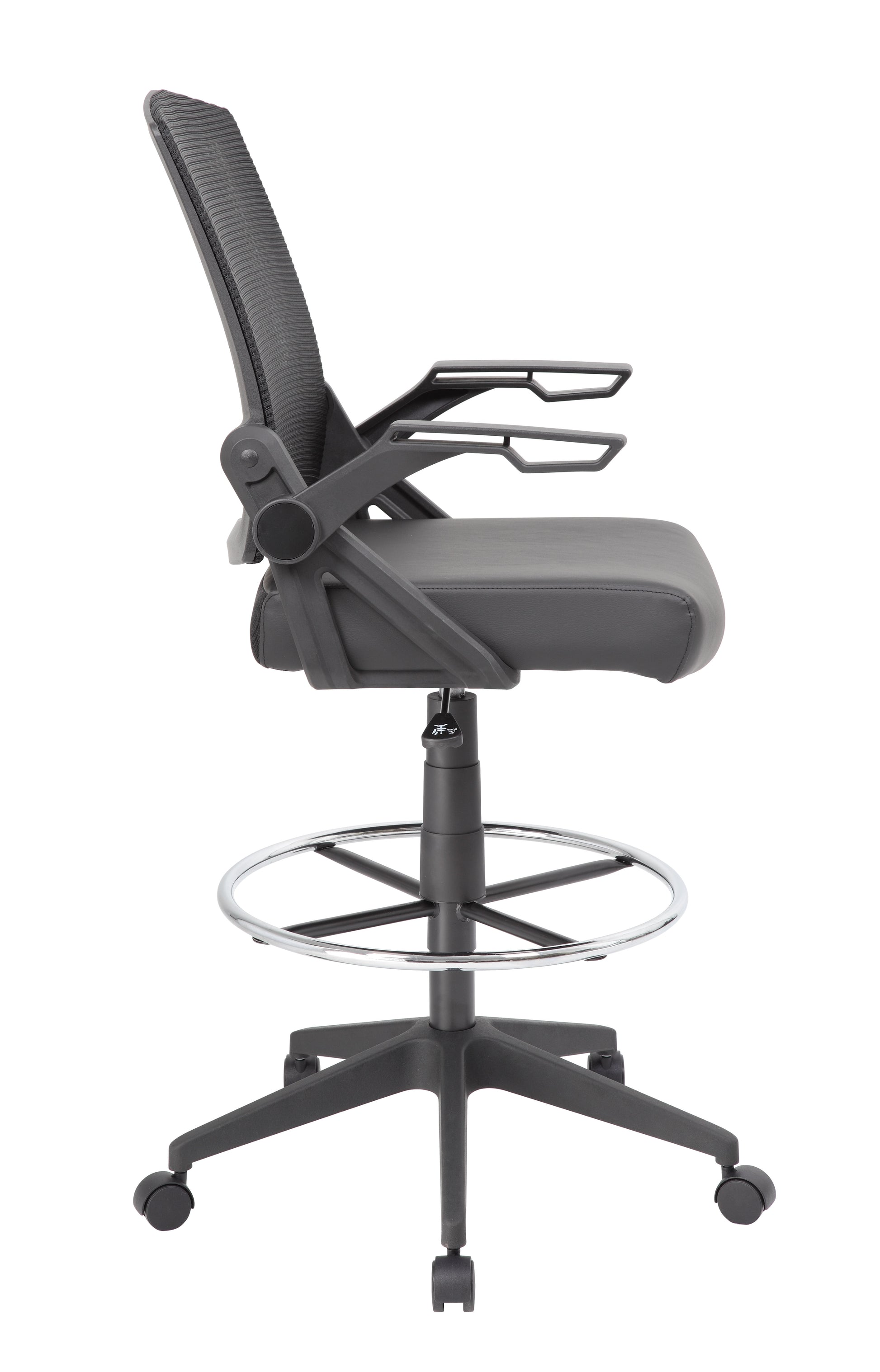 Boss Mesh Drafting Stool w/ Flip Arms image 7