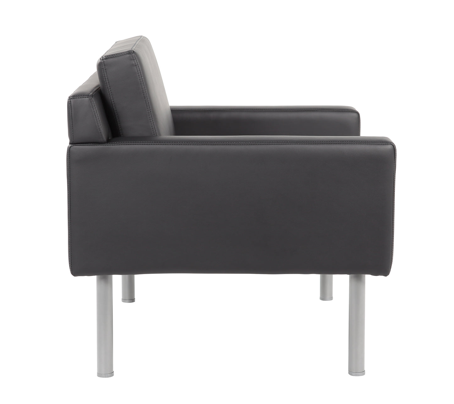 Boss Black Antimicrobial Vinyl Lounge Chair image 7