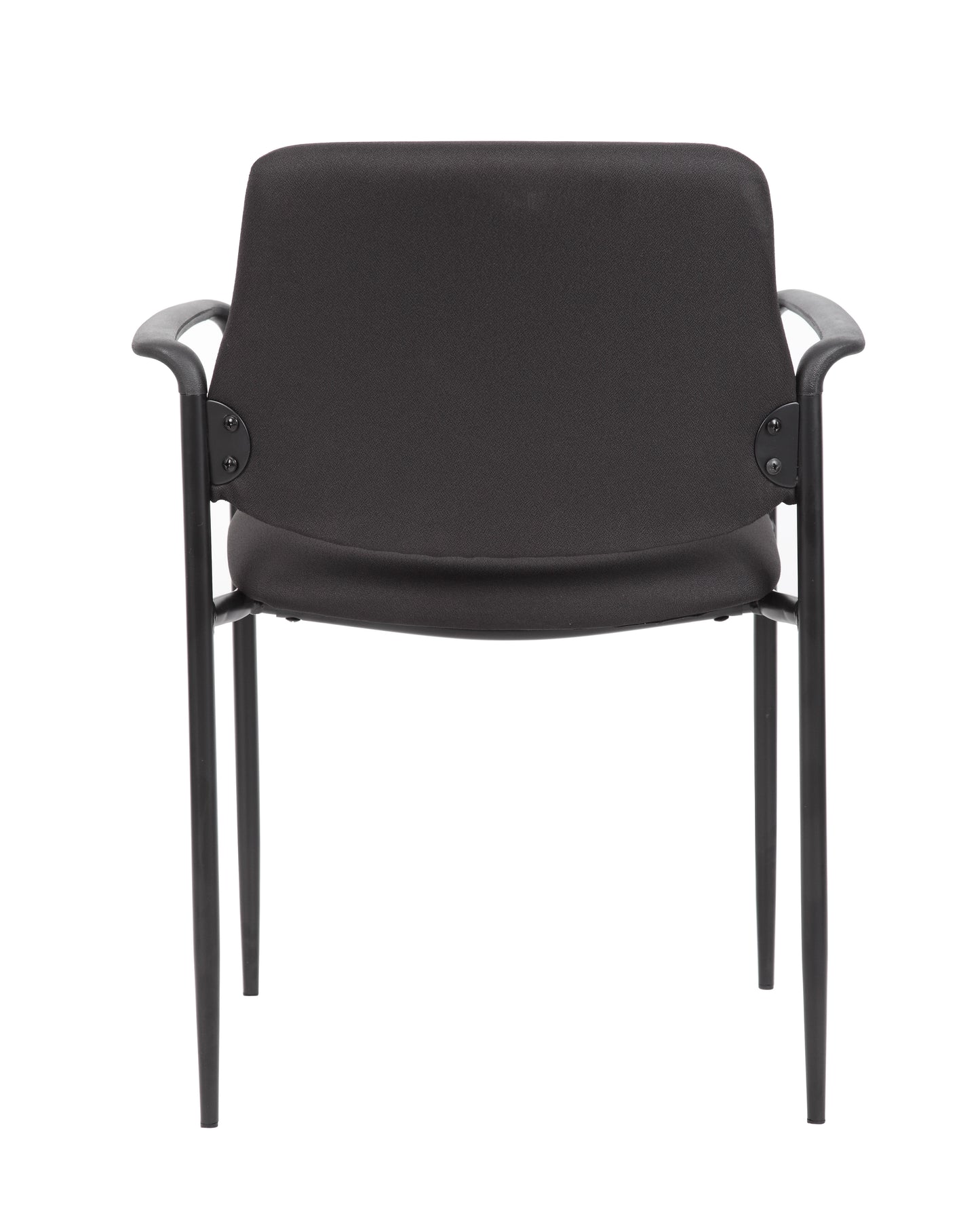 Boss Square Back  Diamond Stacking Chair W/Arm In Black image 4