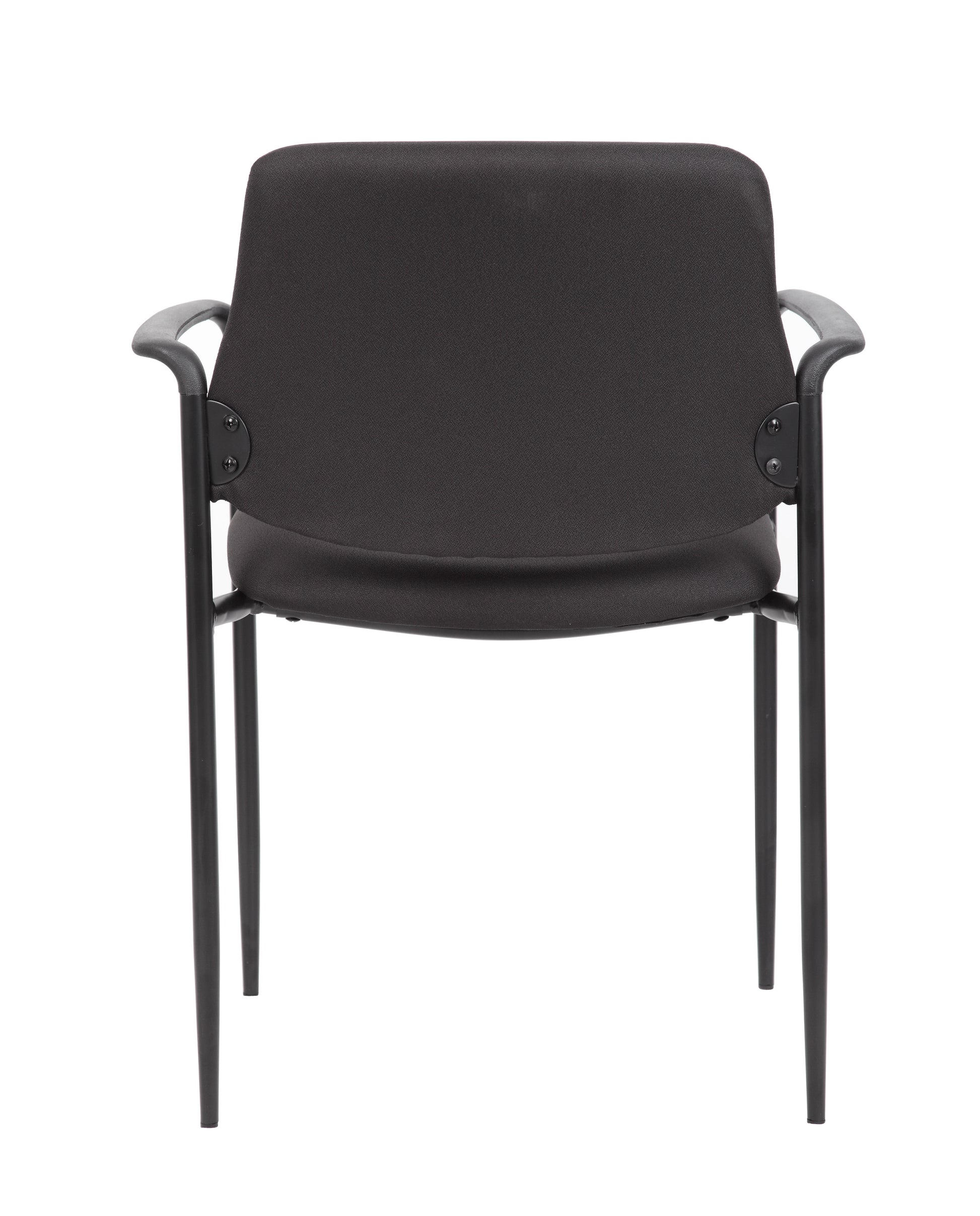 Boss Square Back  Diamond Stacking Chair W/Arm In Black image 4