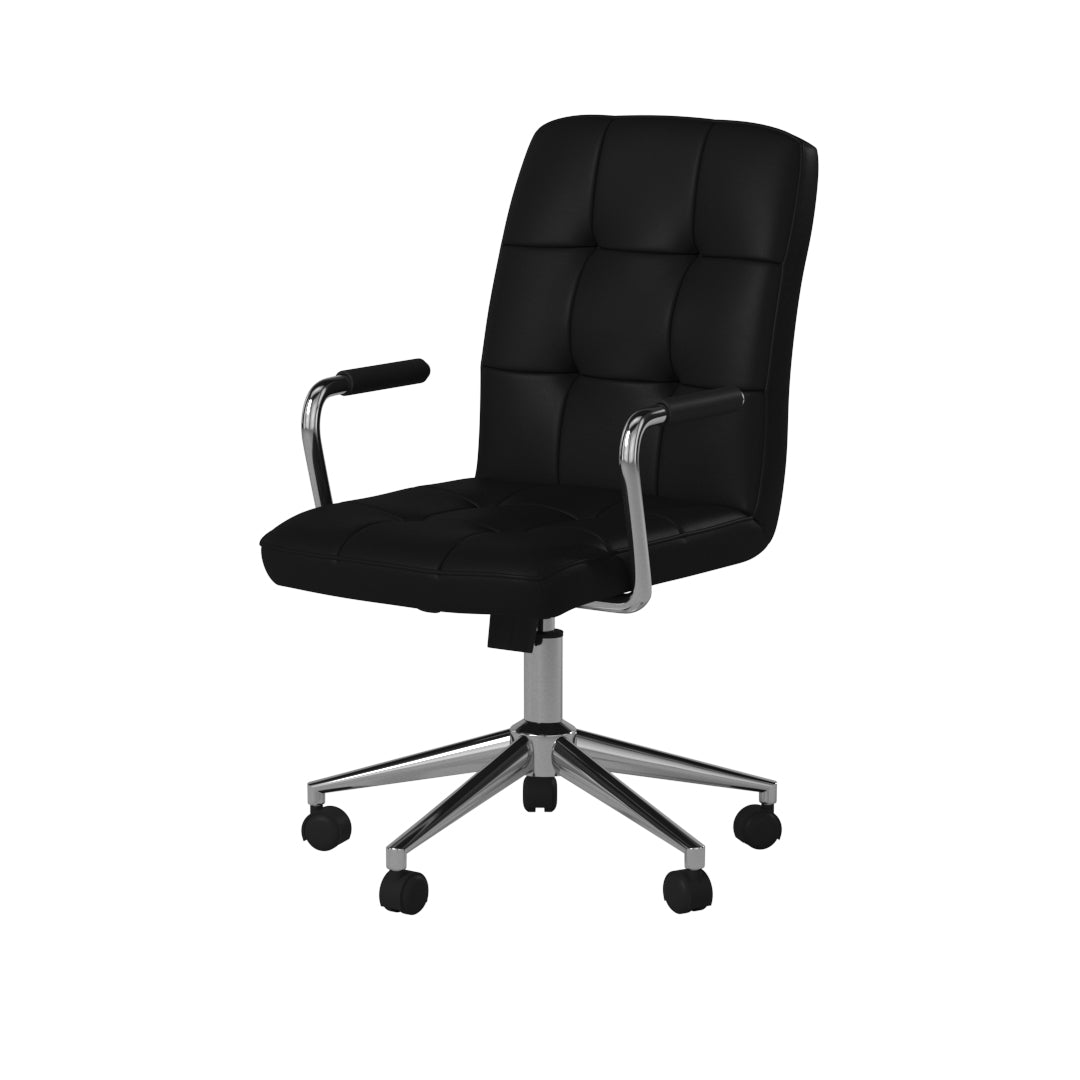 Boss Modern Office Chair w/Chrome Arms - Black image 6