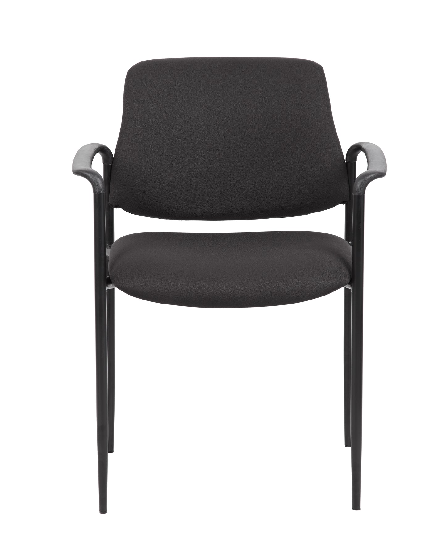 Boss Square Back  Diamond Stacking Chair W/Arm In Black image 5