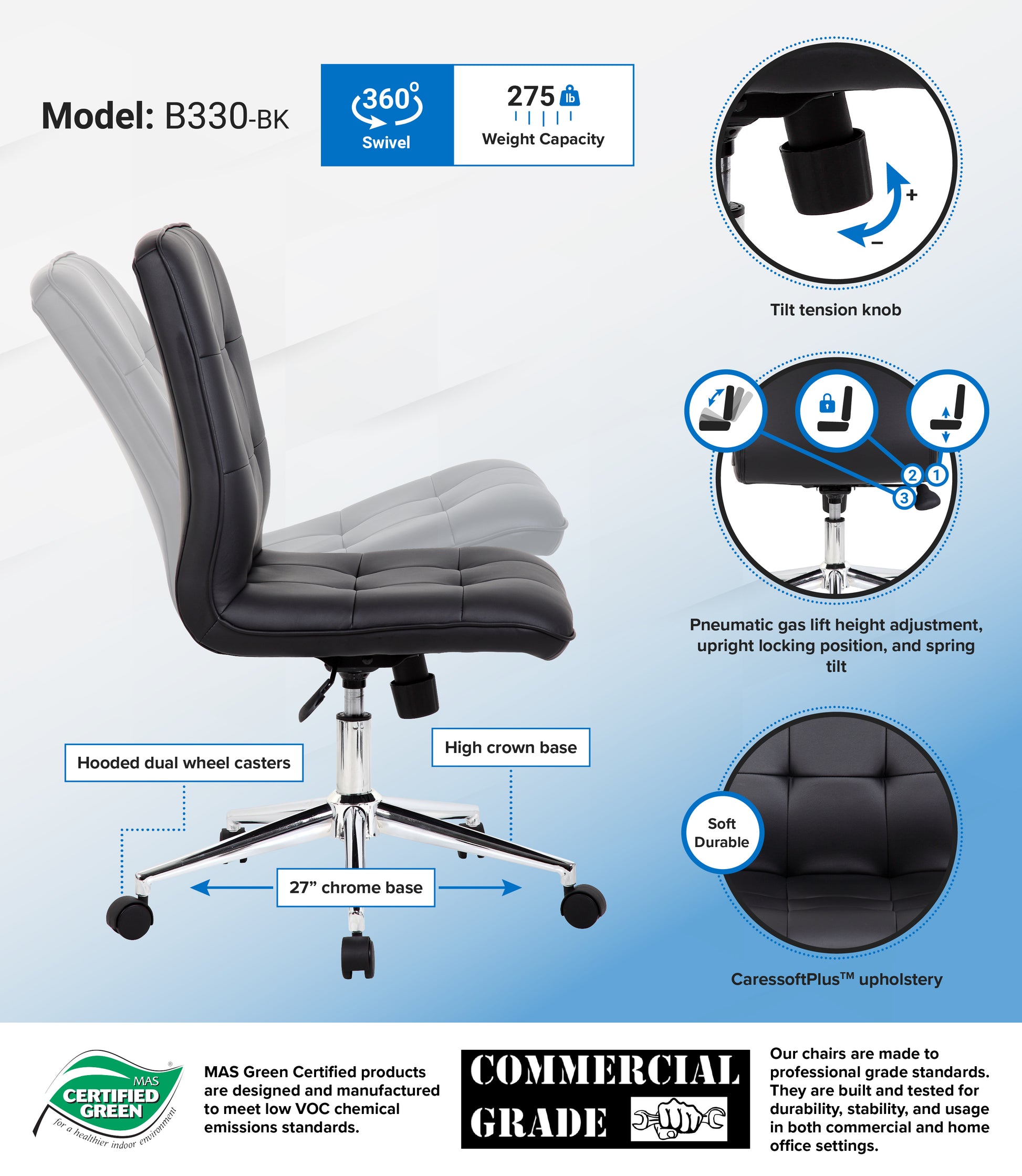 Boss Modern Office Chair - Black image 3