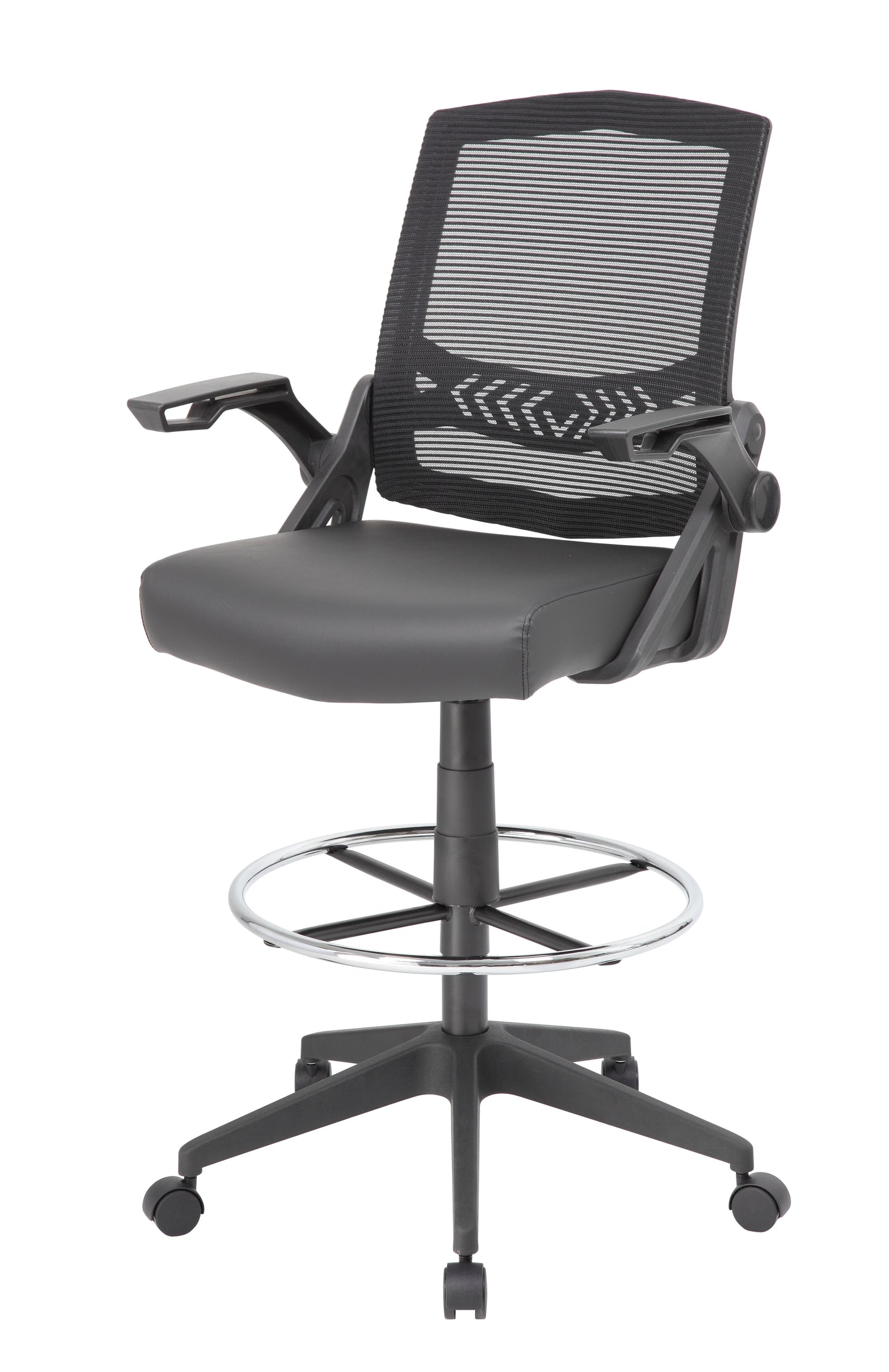 Boss Mesh Drafting Stool w/ Flip Arms image 6