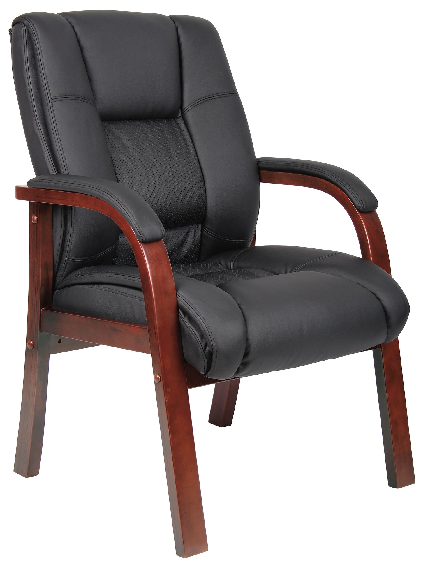 Boss Mid Back Wood Finished guest, accent or dining chair