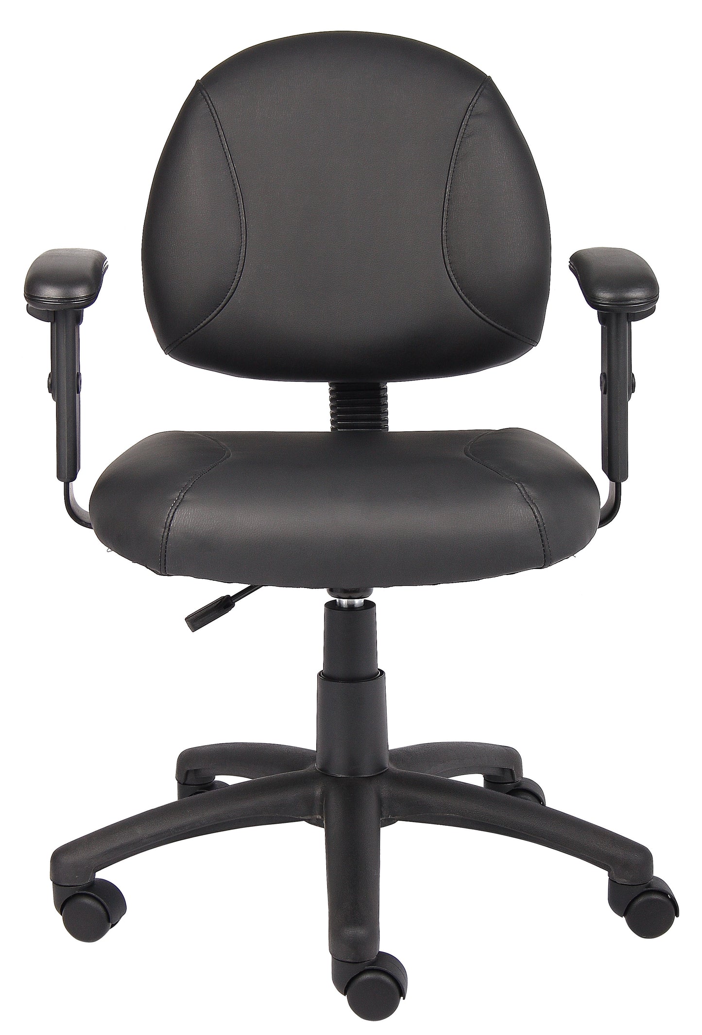Boss Black Posture Chair W/ Adjustable Arms image 5