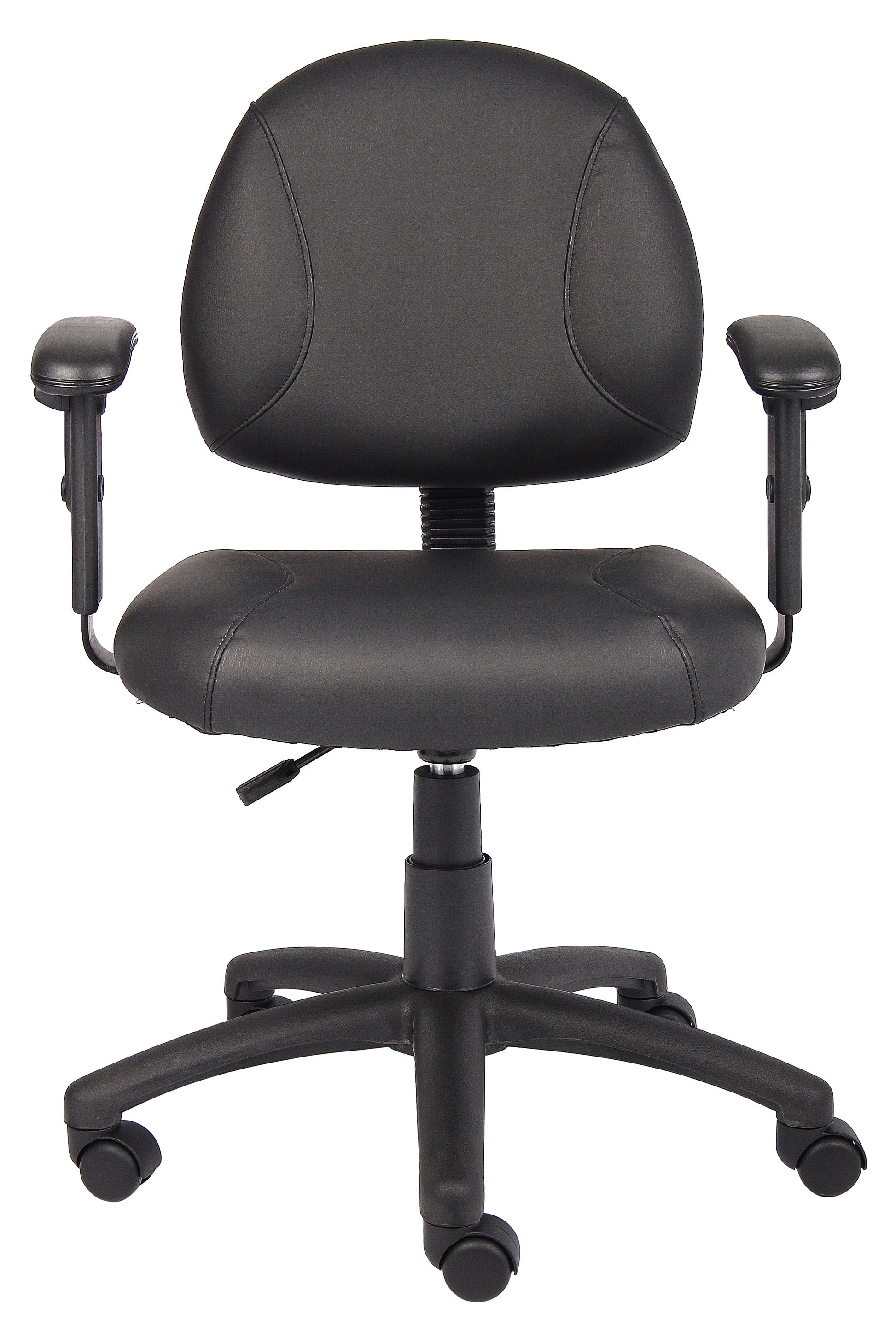 Boss Black Posture Chair W/ Adjustable Arms image 5