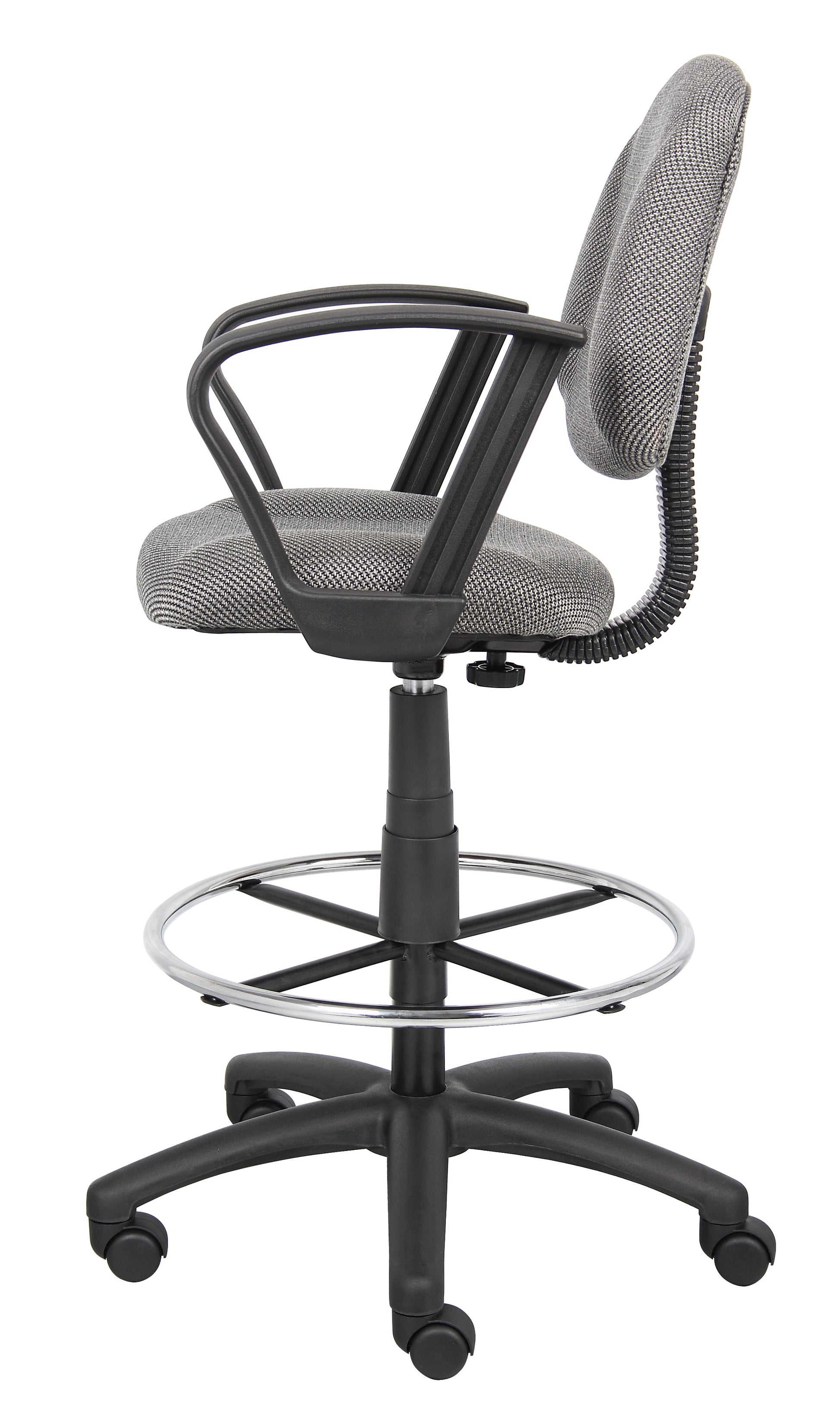 Boss Drafting Stool (B315-Gy) W/Footring And Loop Arms image 8