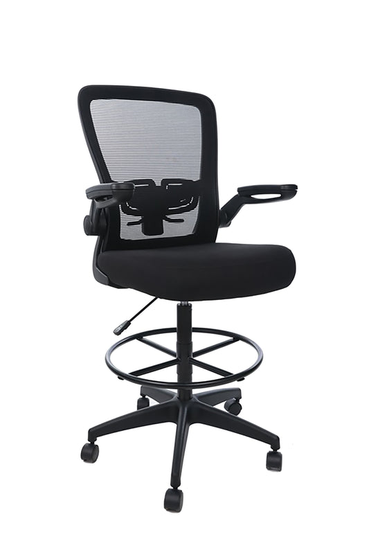 Boss Black Mesh, Flip Arm, Stool