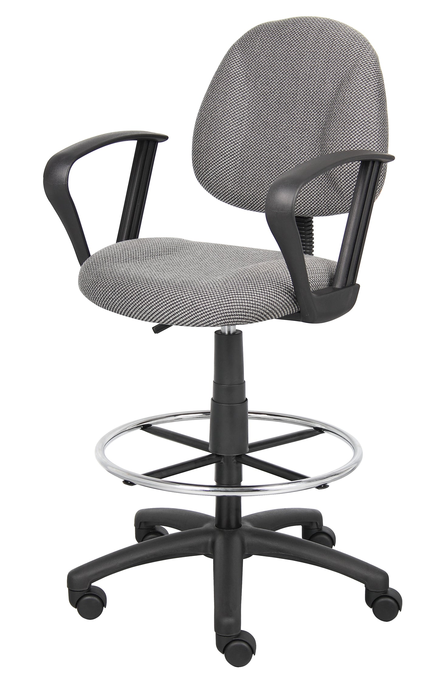 Boss Drafting Stool (B315-Gy) W/Footring And Loop Arms image 6