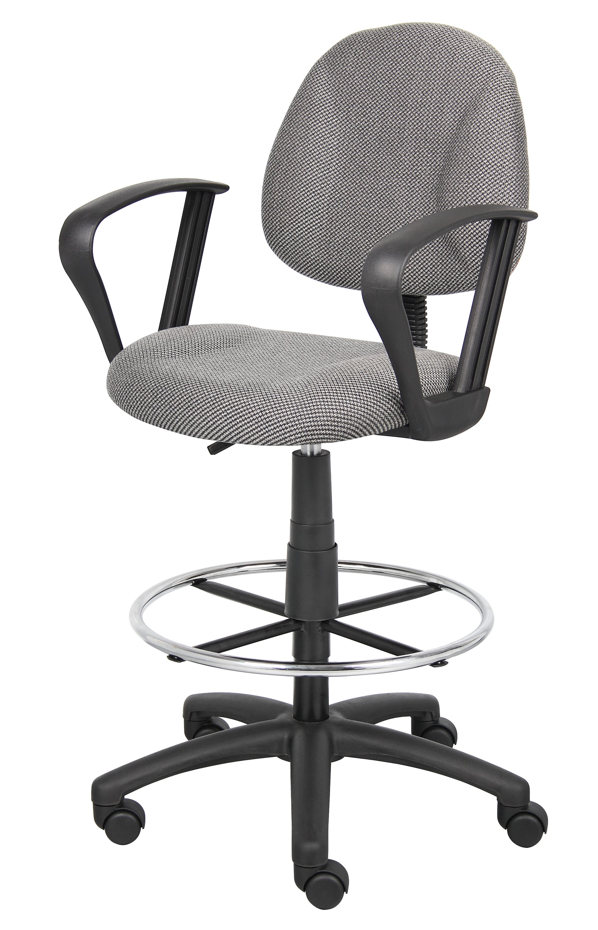Boss Drafting Stool (B315-Gy) W/Footring And Loop Arms image 6