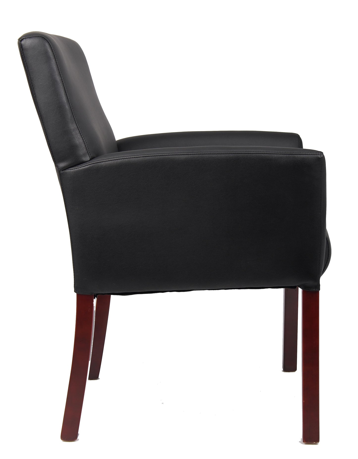 Boss Box Arm guest, accent or dining chair W/Mahogany Finish image 5