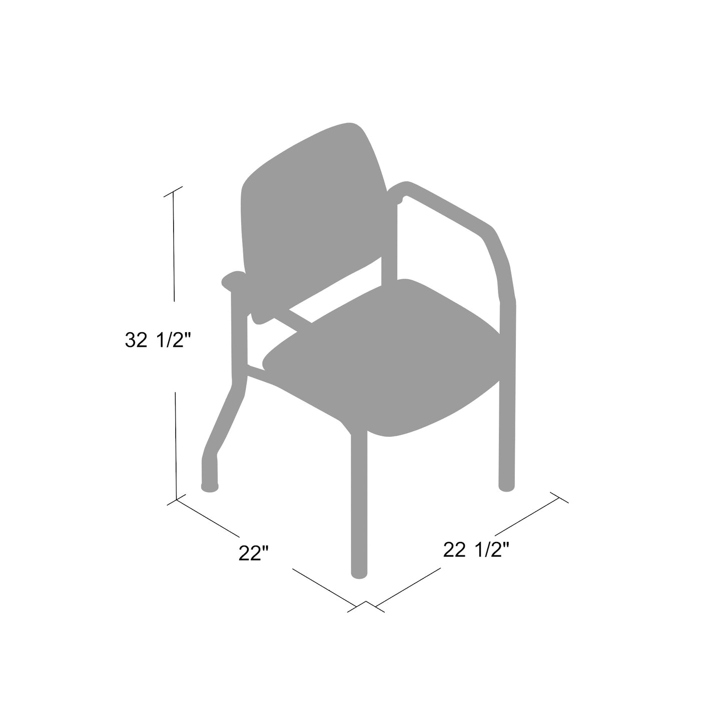 Boss Antimicrobial Guest Chair, 300 lb. weight capacity image 4