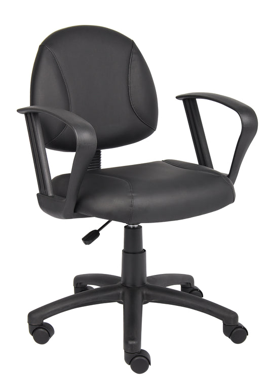 Boss Black Posture Chair W/ Loop Arms