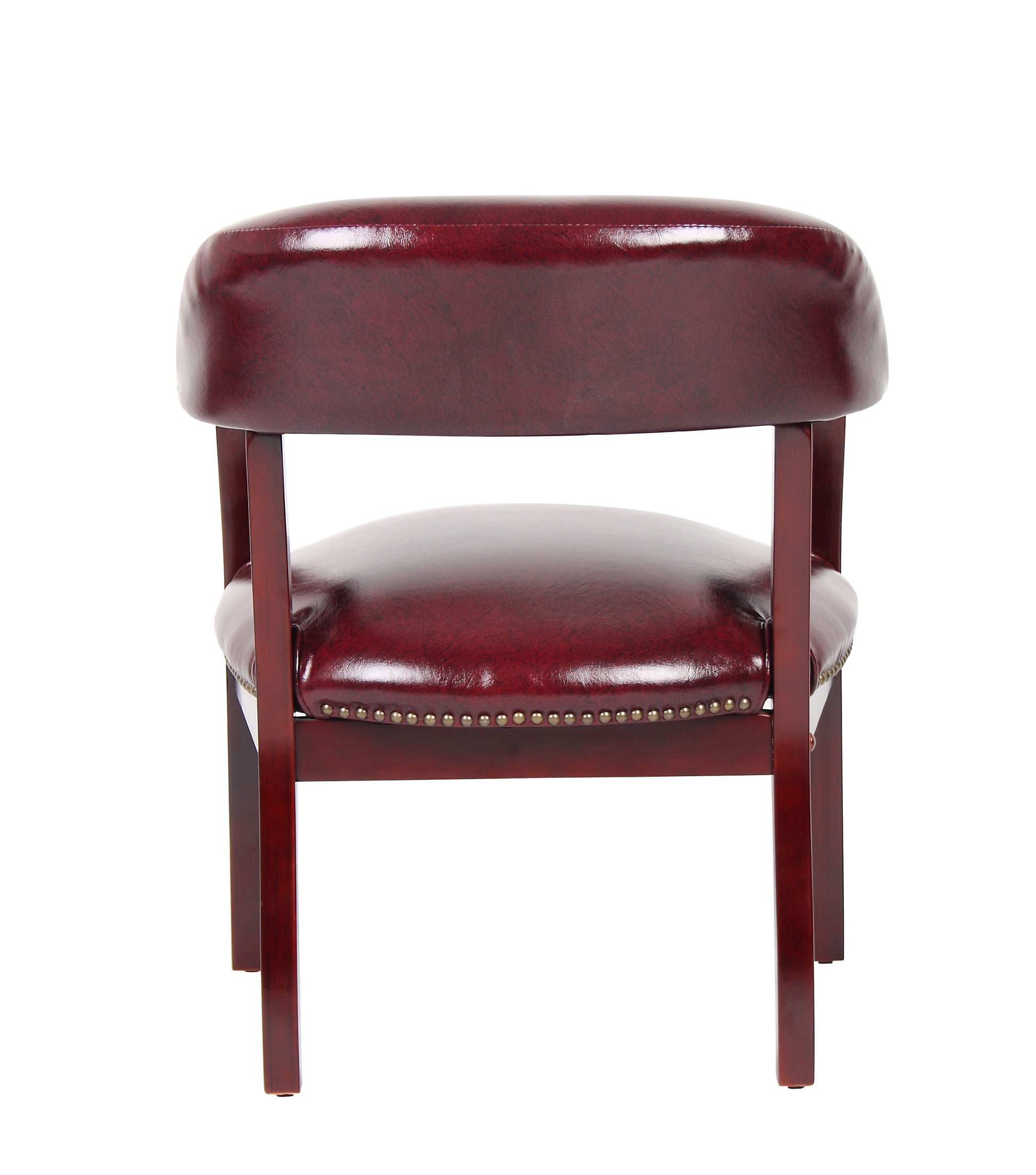 Boss Captain's guest, accent or dining chair in Burgundy Vinyl image 6