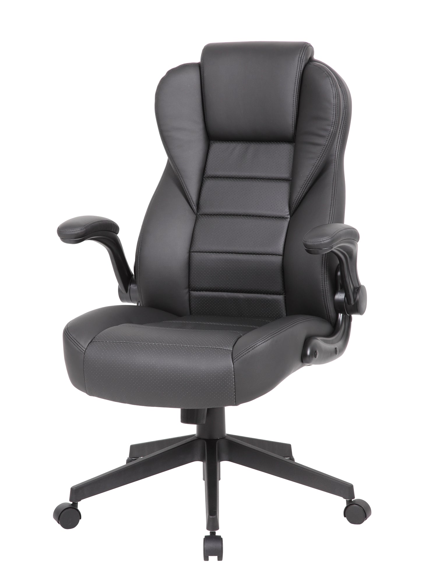 Boss Executive High Back CaressoftPlus Flip Arm Chair image 5