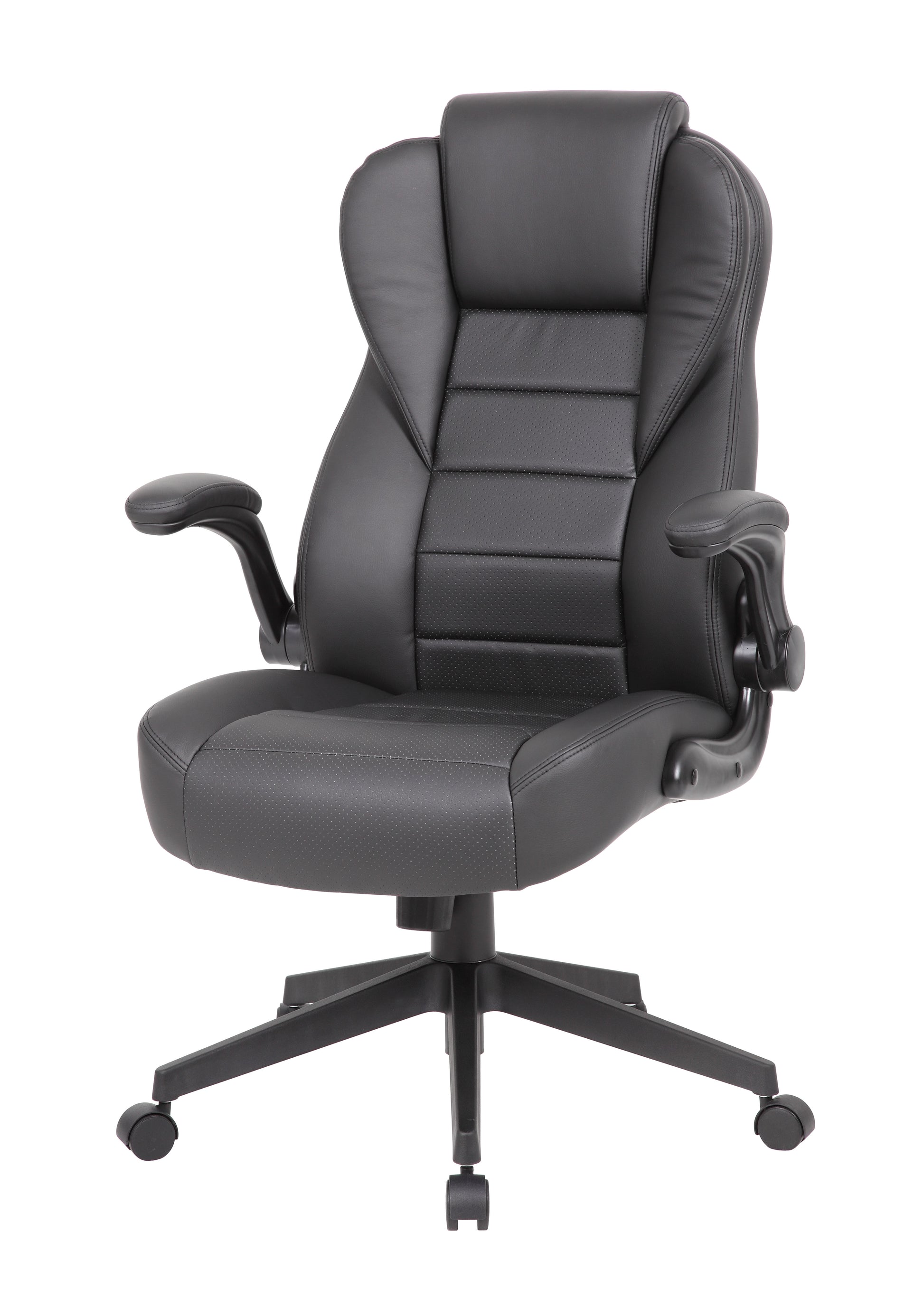 Boss Executive High Back CaressoftPlus Flip Arm Chair image 5