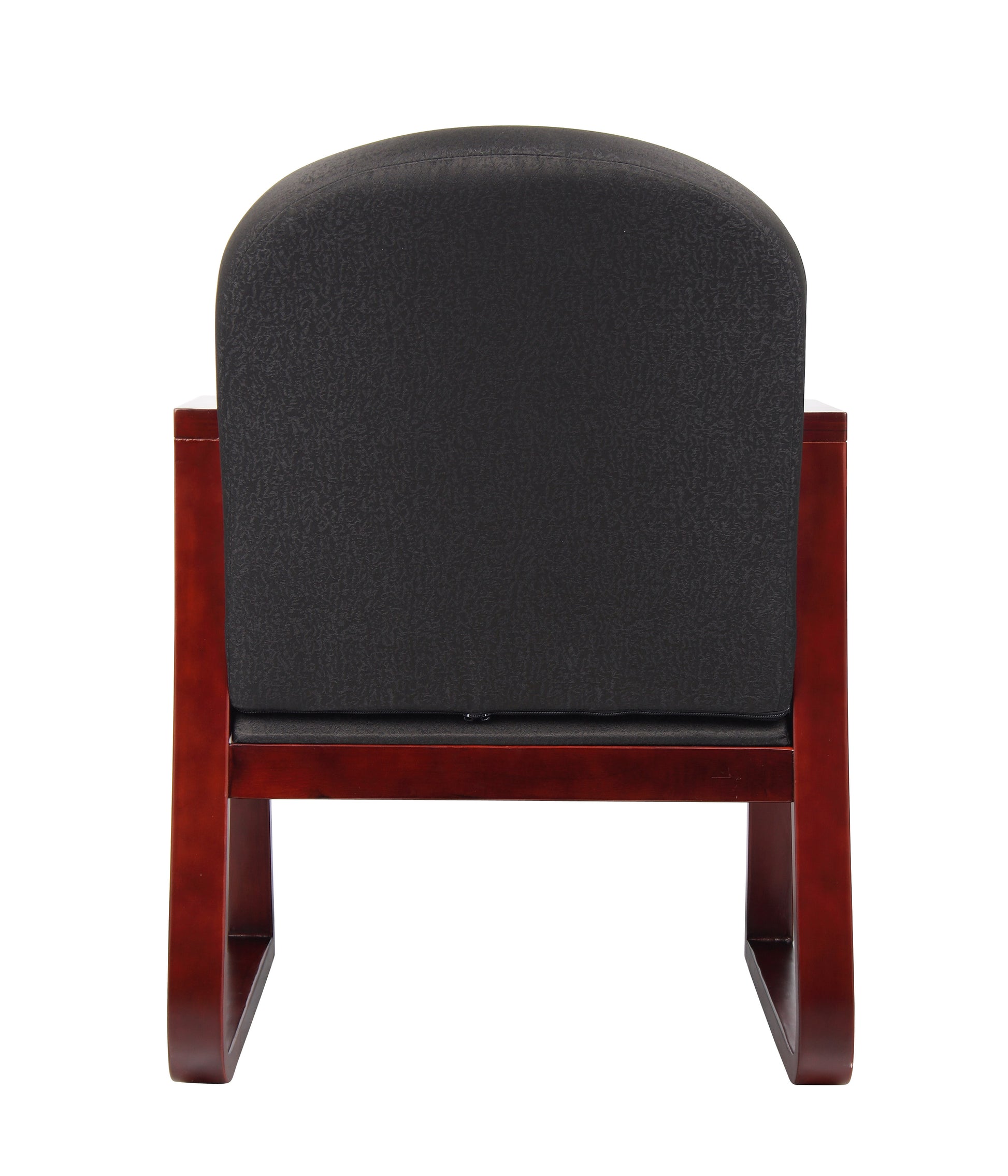 Boss Mahogany Frame guest, accent or dining chair In Black Fabric image 5