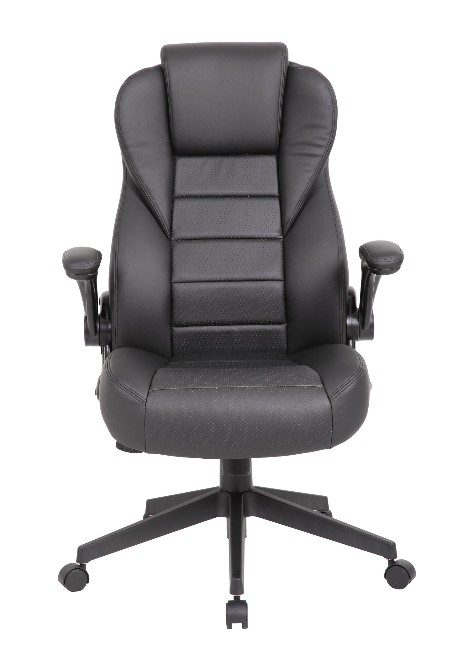 Boss Executive High Back CaressoftPlus Flip Arm Chair image 4