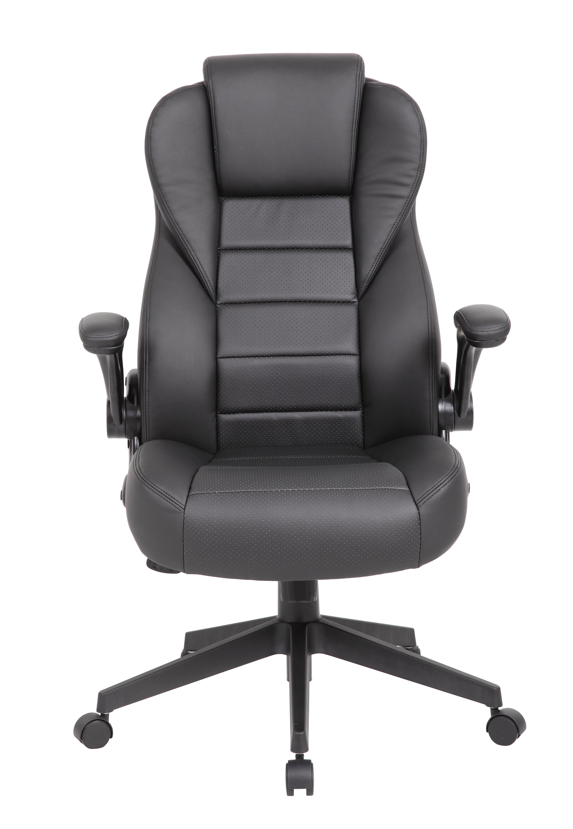 Boss Executive High Back CaressoftPlus Flip Arm Chair image 4