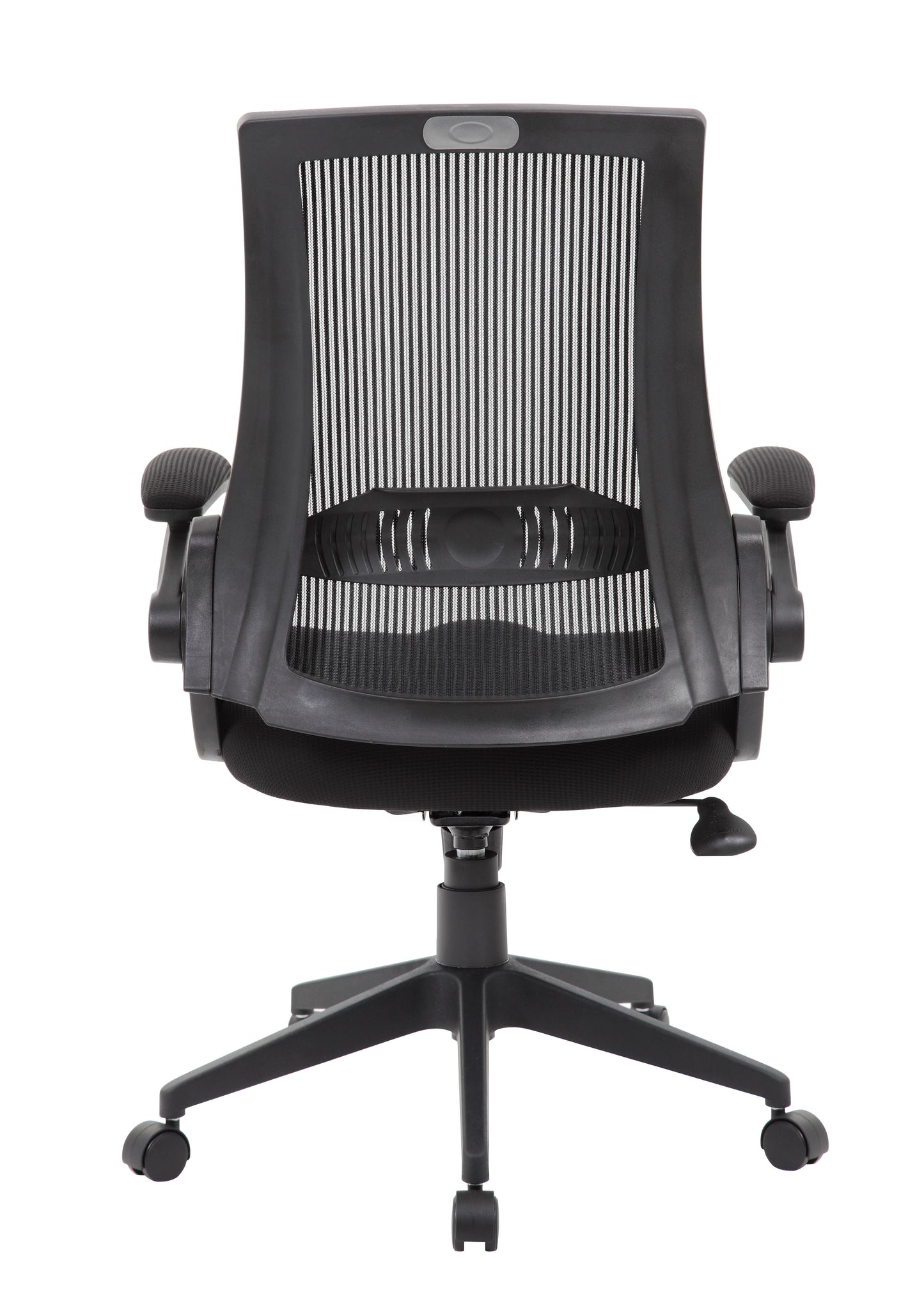 Boss Black Mesh Flip Arm Chair image 6