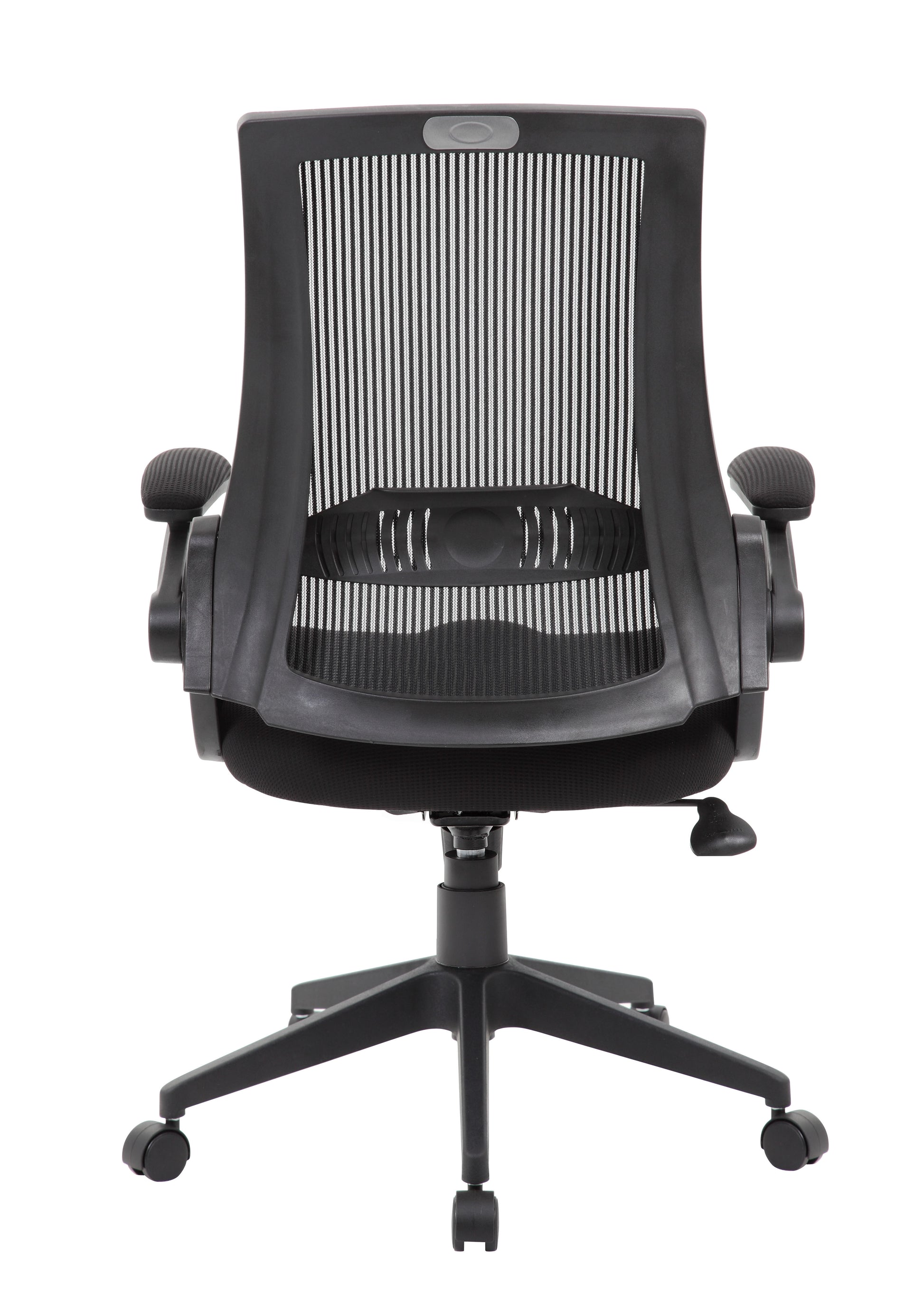Boss Black Mesh Flip Arm Chair image 6