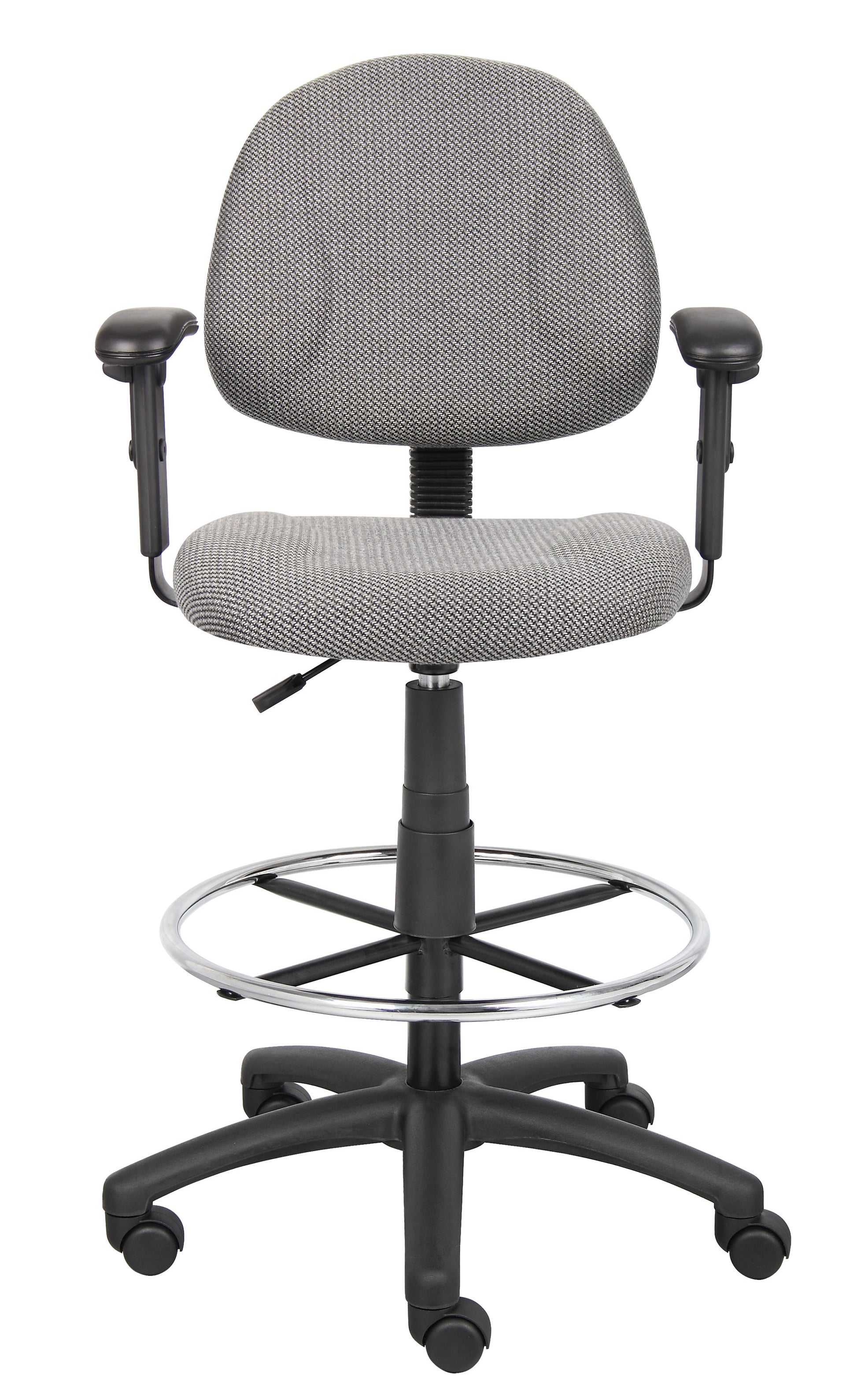 Boss Drafting Stool (B315-Gy) W/Footring And Adjustable Arms image 5