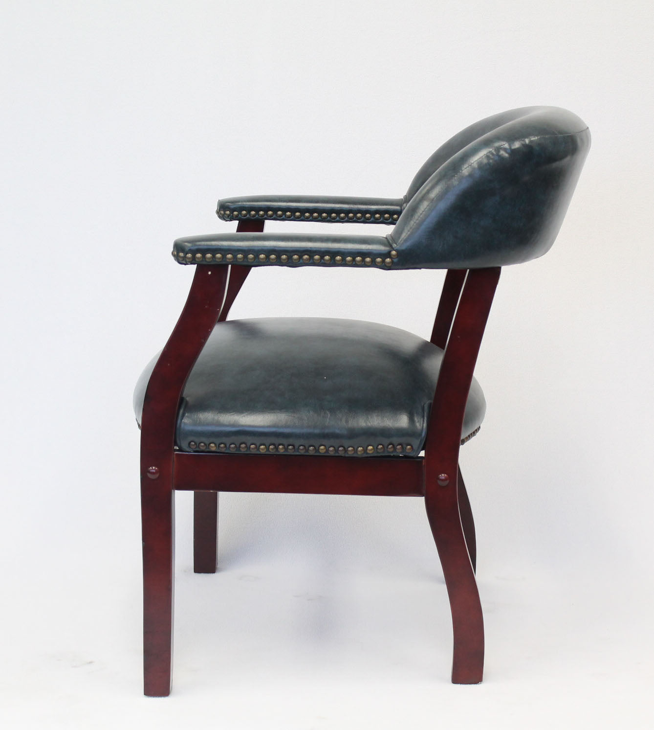 Boss Captain's guest, accent or dining chair in Blue Vinyl image 6