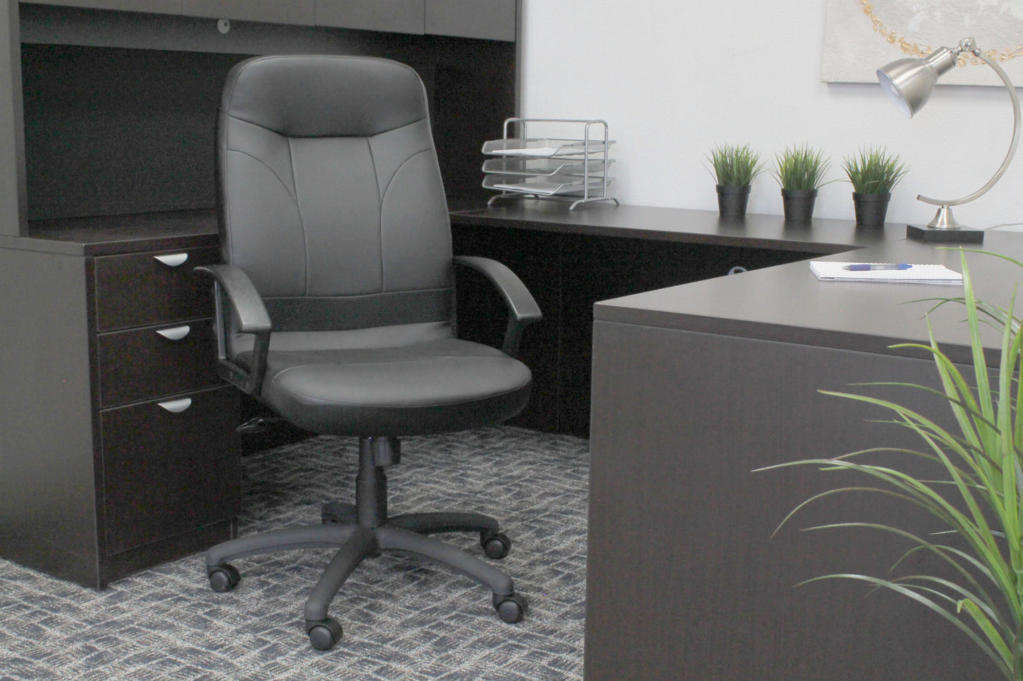 Boss High Back LeatherPlus Chair image 2